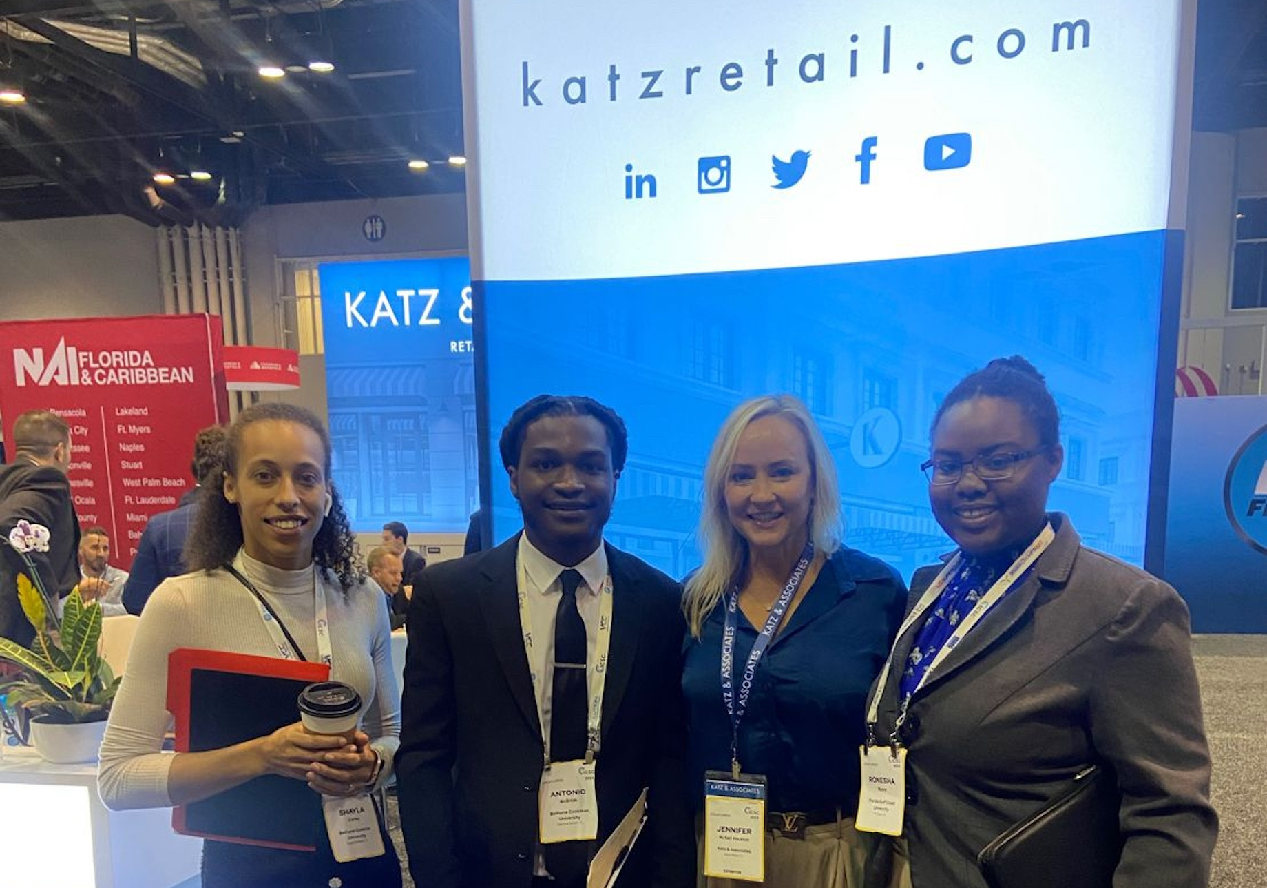 From left to right: Shayla Lewis of Bethune-Cookman University, Antonio McBride of Bethune-Cookman University, Jennifer Houst