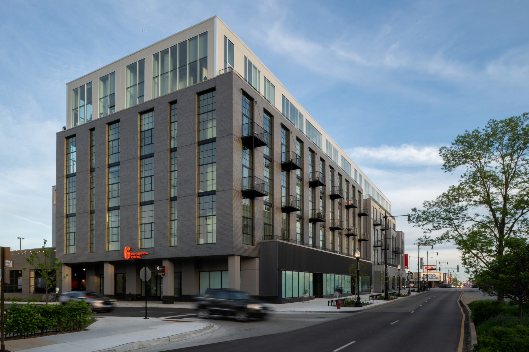 A secondary lobby gives residents quick access to Target via the covered parking lot.