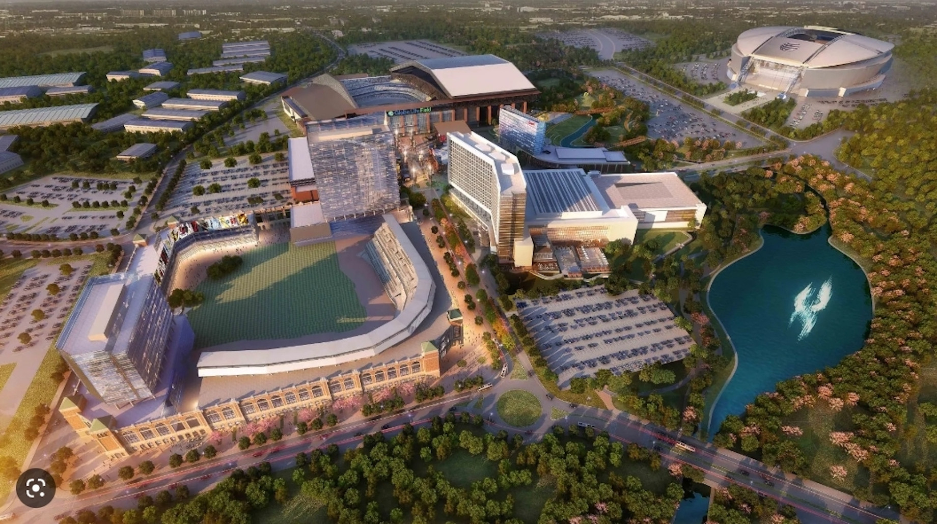 The Arlington Entertainment District, home to the NFL’s Dallas Cowboys and MLB’s Texas Rangers, is generating almost $1 billi