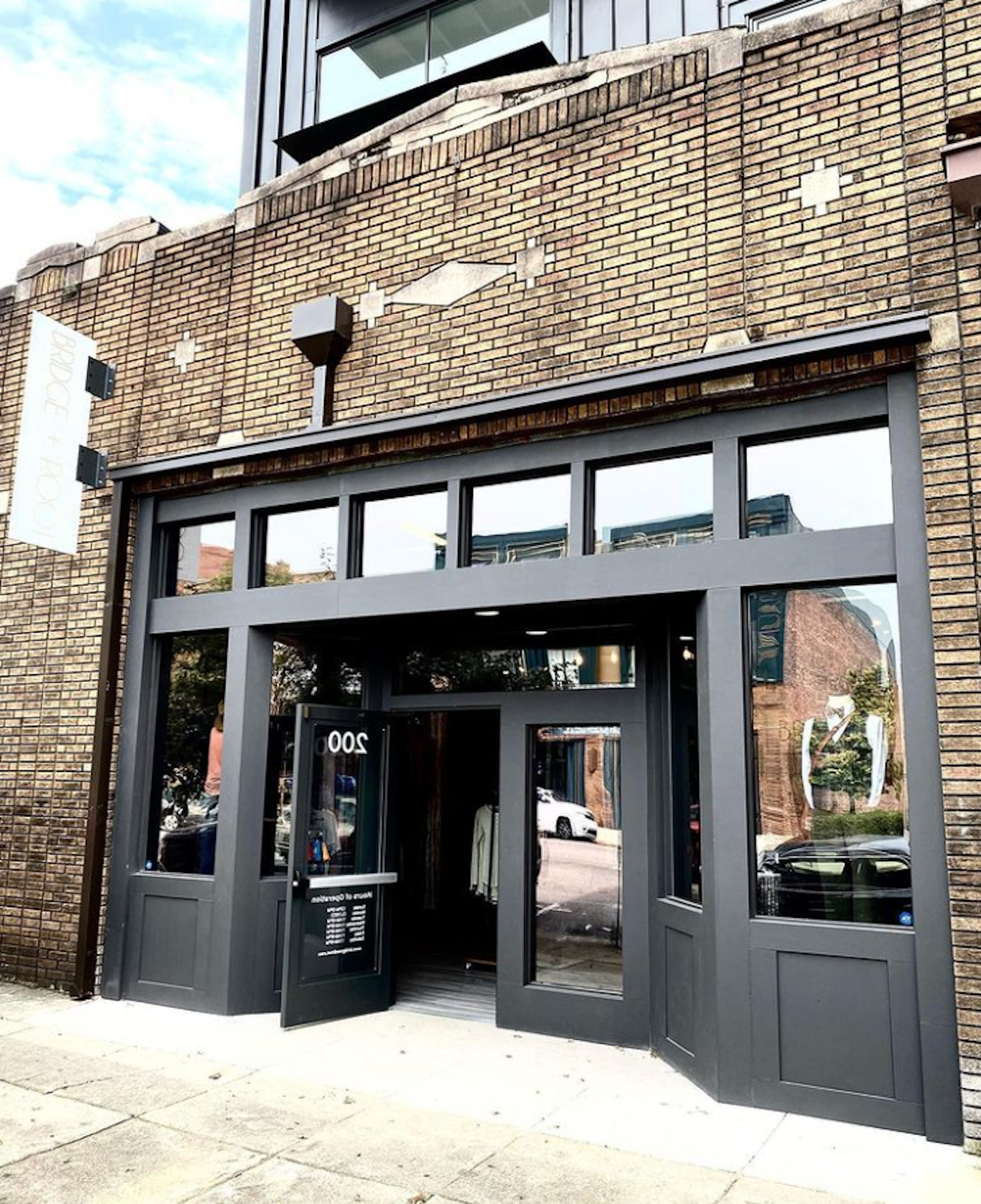 Men’s fashion boutique Bridge + Root opened in Birmingham, Alabama’s Mercantile on Morris last summer.