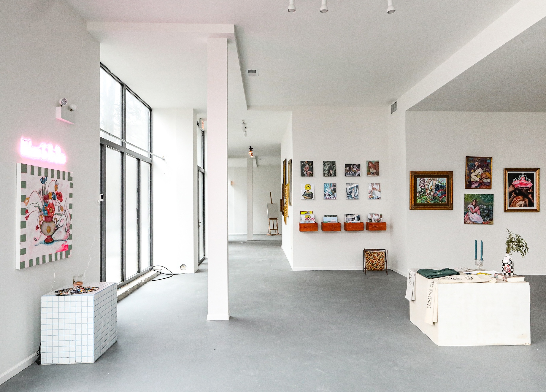 Another West Town pop-up, The Brie Show, featured the work of Brie Hines. She partnered with businesses and organizations to 