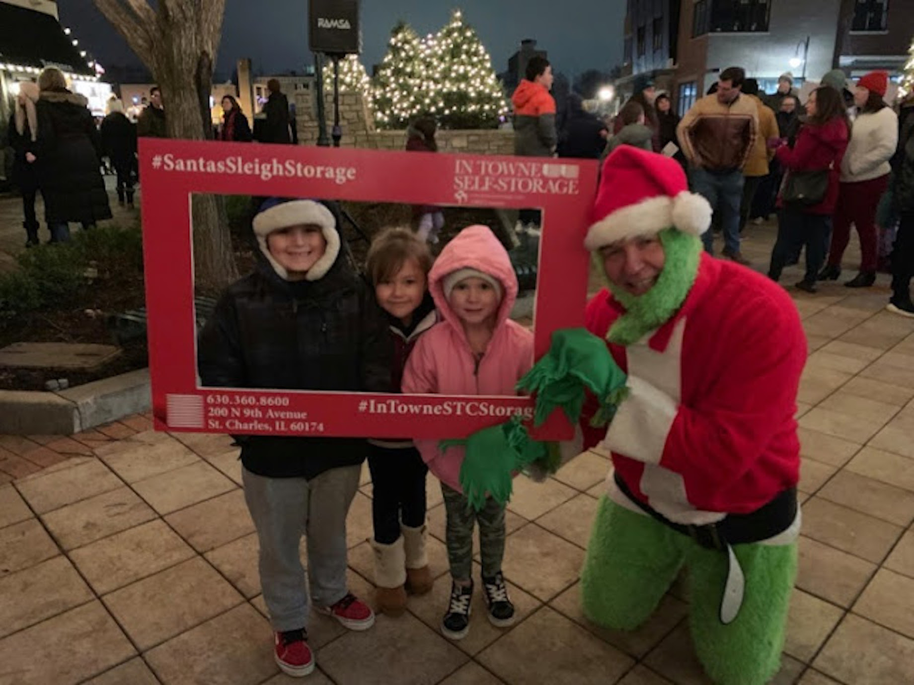 Even a cardboard frame can make a selfie special. Any print shop can make one, or you can do it yourself. Note that this one 