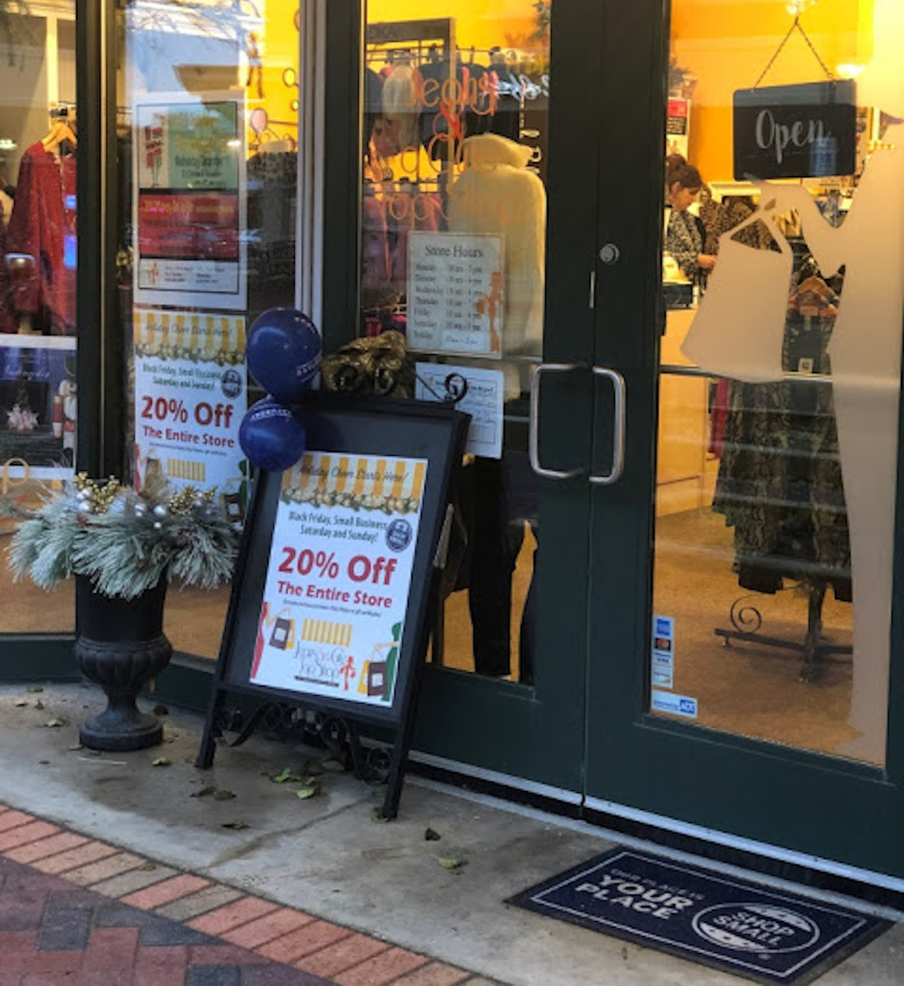 Easel signs offer street-level exposure and are easy to change. Use them to highlight in-store events or to give your custome