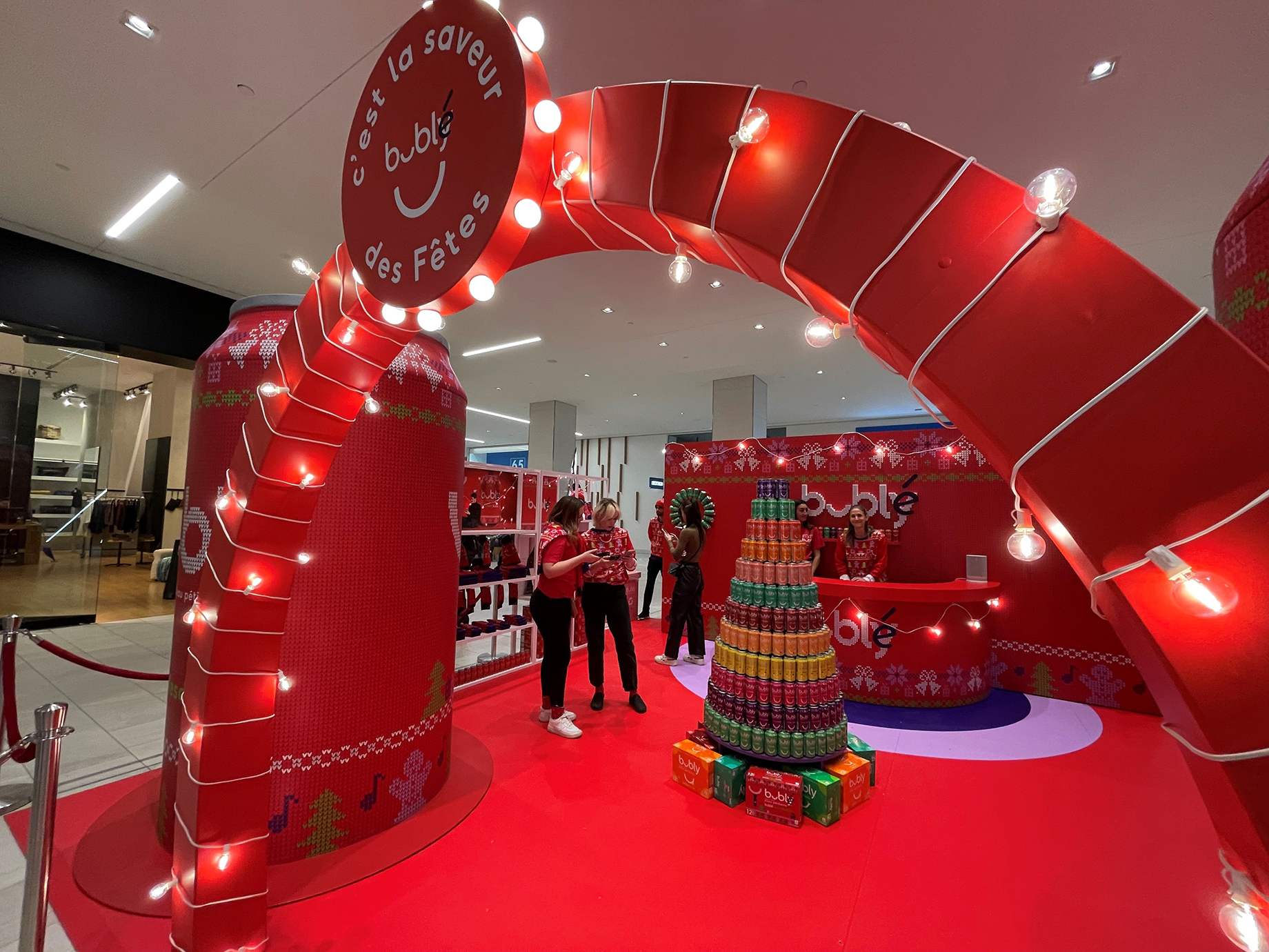 Bubly Promotion, Le Centre Eaton de Montréal