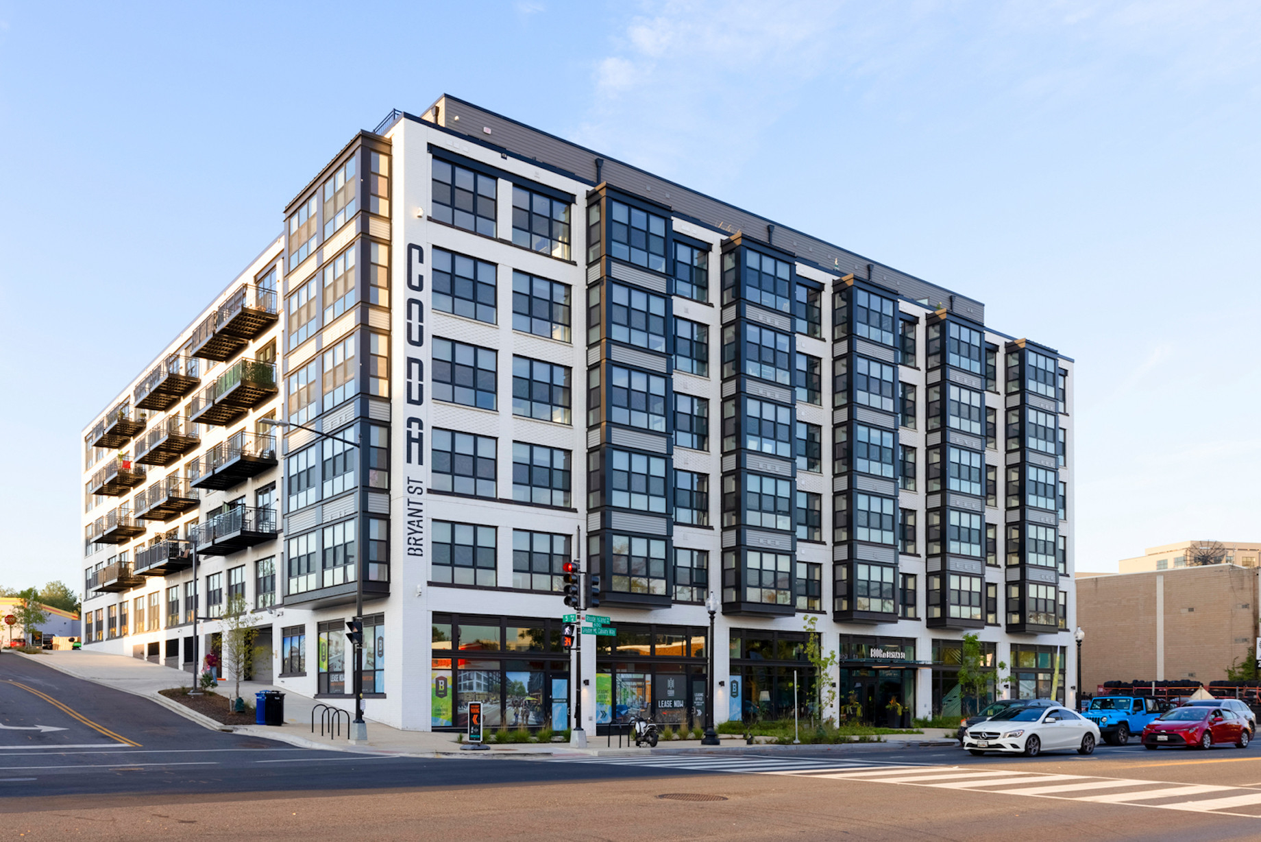 Coda at Bryant St has 154 apartments along Rhode Island Avenue, including ground-floor service retail and a dentist.