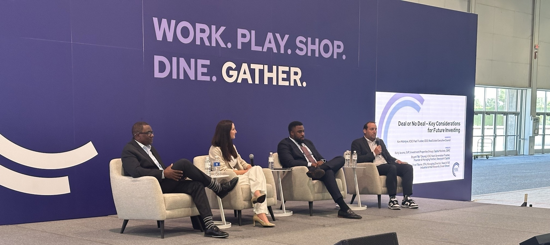 Real Estate Executive Council’s Ken McIntyre, CBRE’s Karly Iacono, Steerpoint Capital’s Bo Okoroji and Green Street’s Vince T