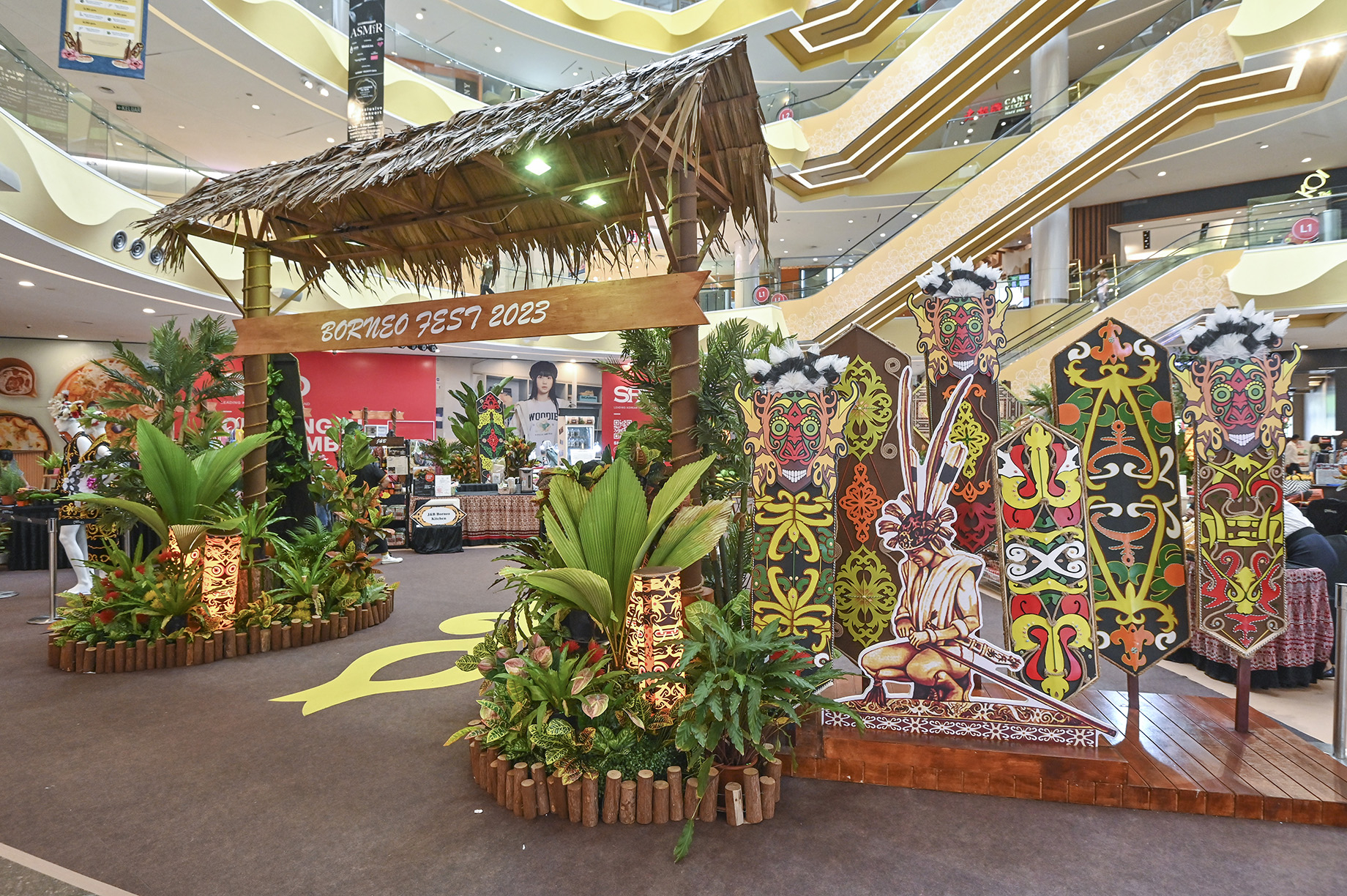 A captivating marketing campaign at Sunway Velocity Mall in Kuala Lumpur, Malaysia, celebrated the cultural richness of Borne