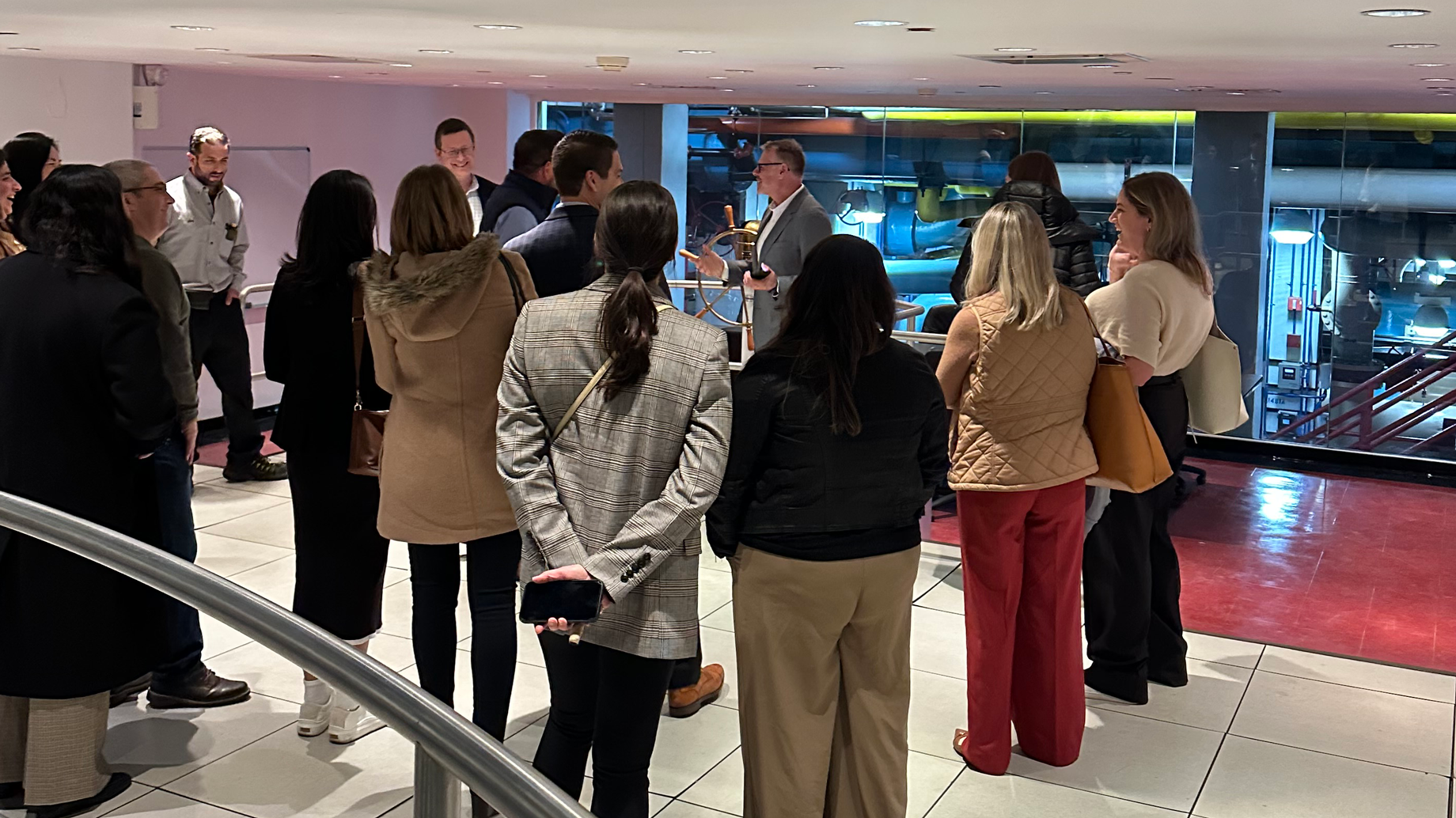 The meeting included a sustainability tour of Rockefeller Center.