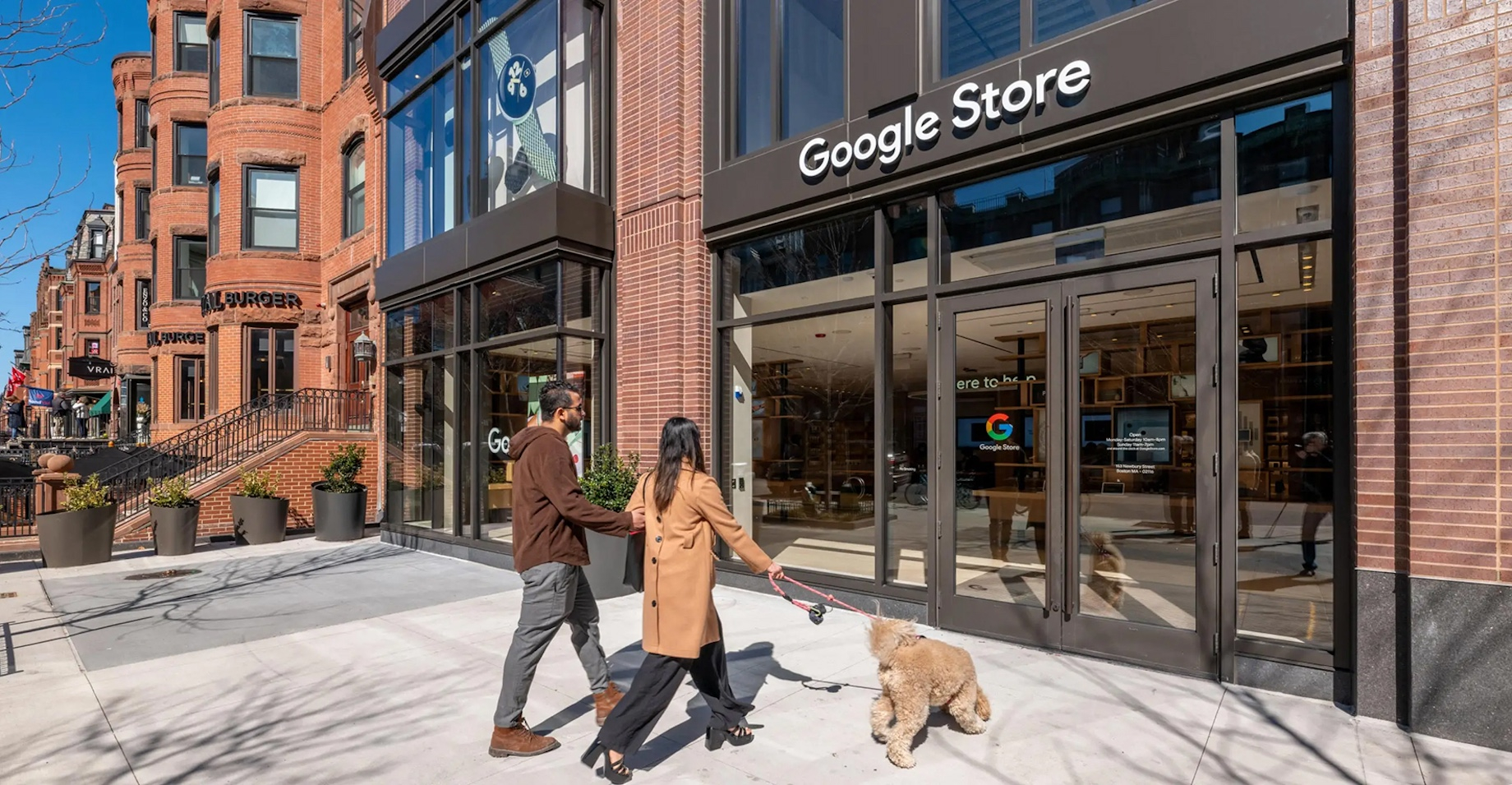 Google’s Boston store on Newbury Street