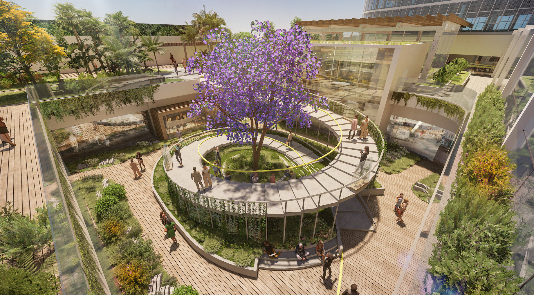 Health, sport, nature and sustainability will all play a key role in Ingka Centres’ Gurugram “meeting place.” The company des