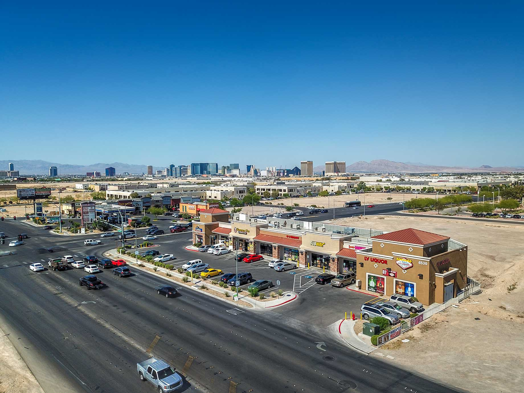 Decatur Sunset Plaza, in Las Vegas, fetched $3.75 million, the equivalent of about $384 per square foot