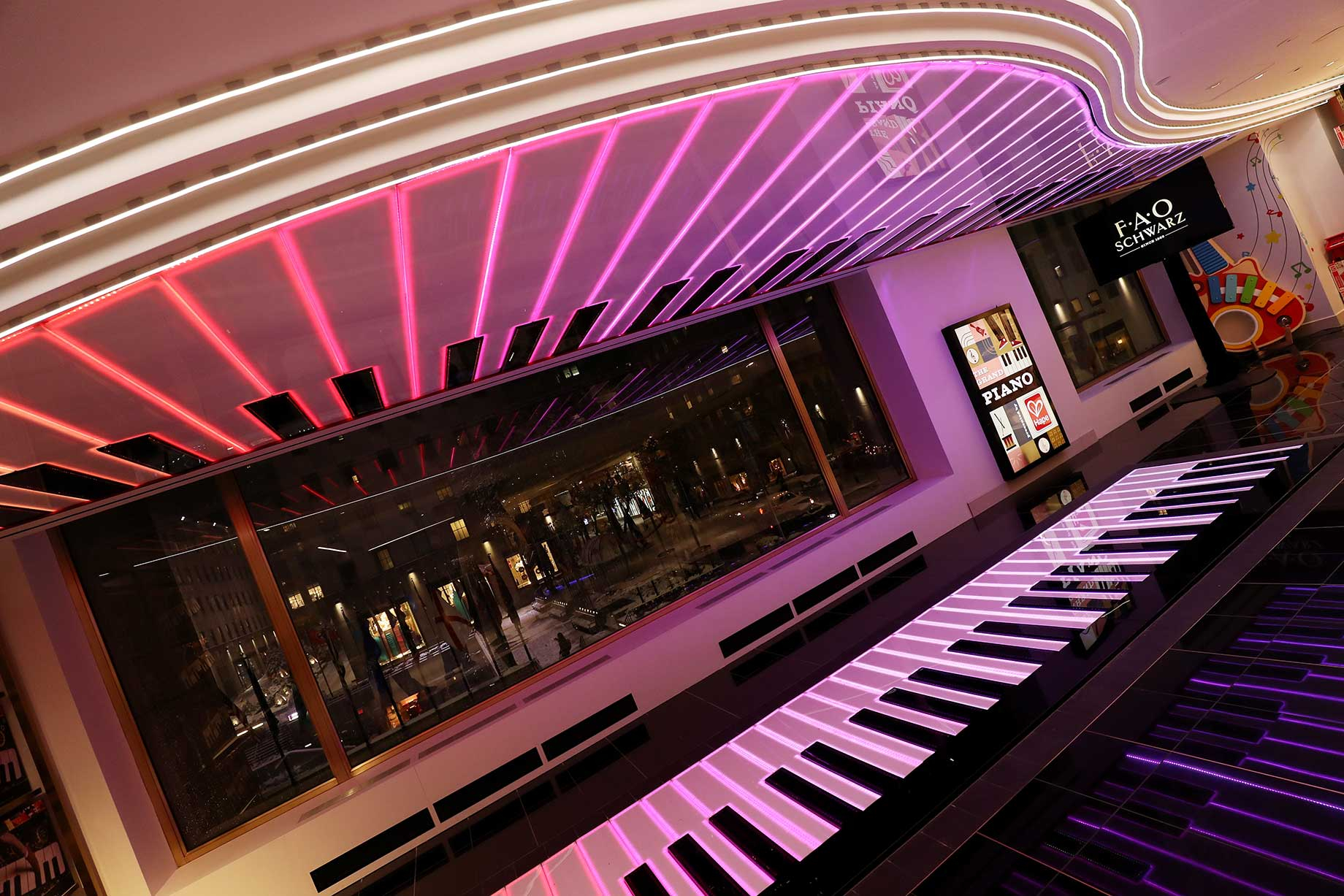 The piano keyboard, made famous in the 1988 Tom Hanks movie