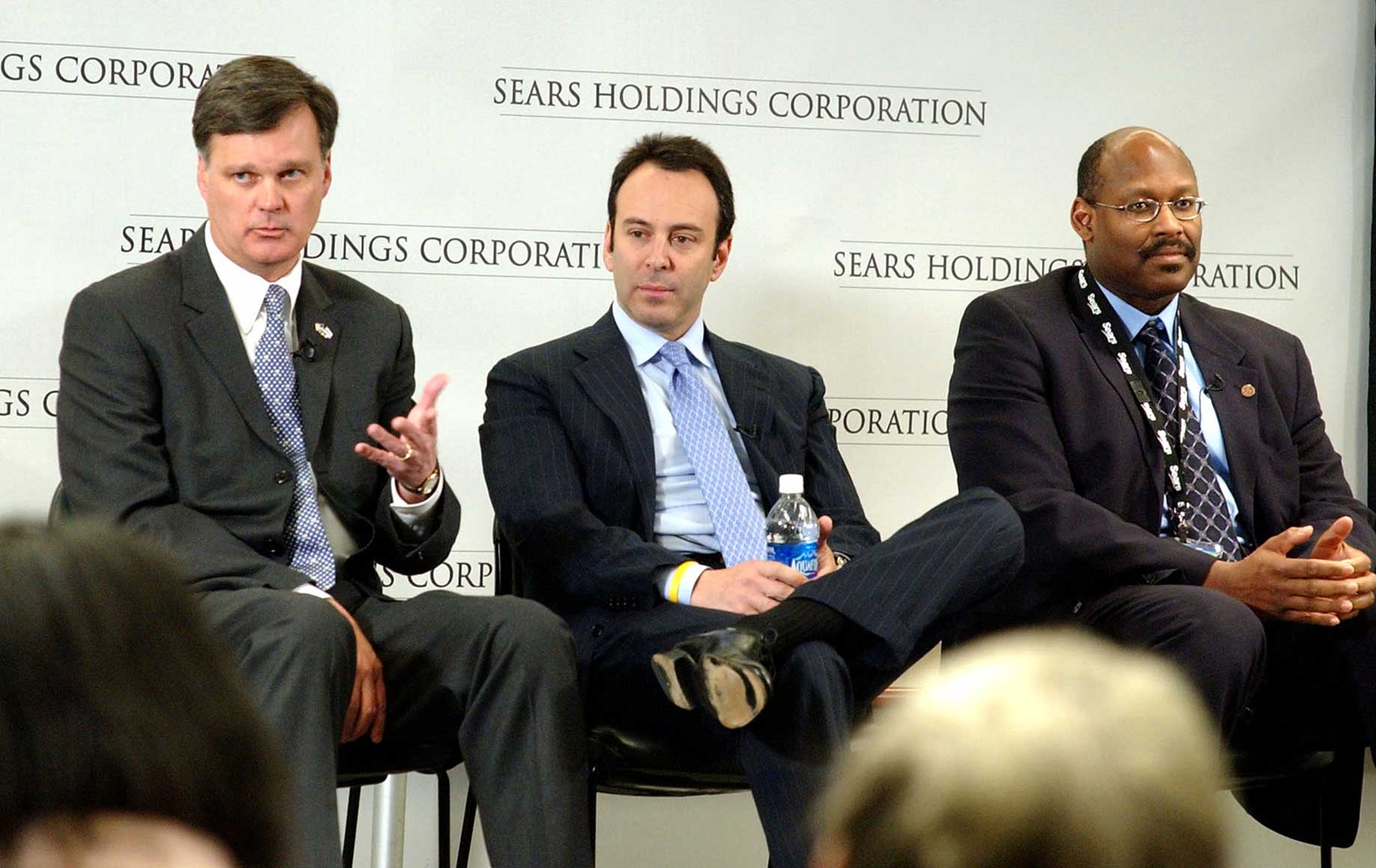 Chairman Edward S. Lampert (center) has stepped down as CEO