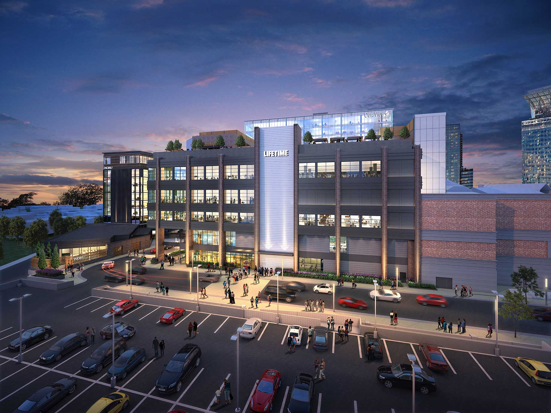 The 90,000-square-foot Life Time Fitness center will help expand Phipps Plaza's leisure offerings dramatically