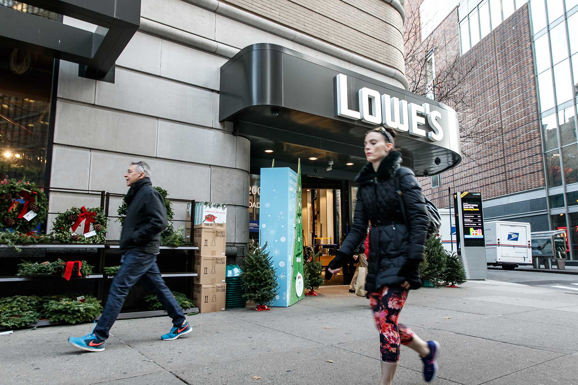 Lowe's operates in both suburban and urban areas. This store is in New York City