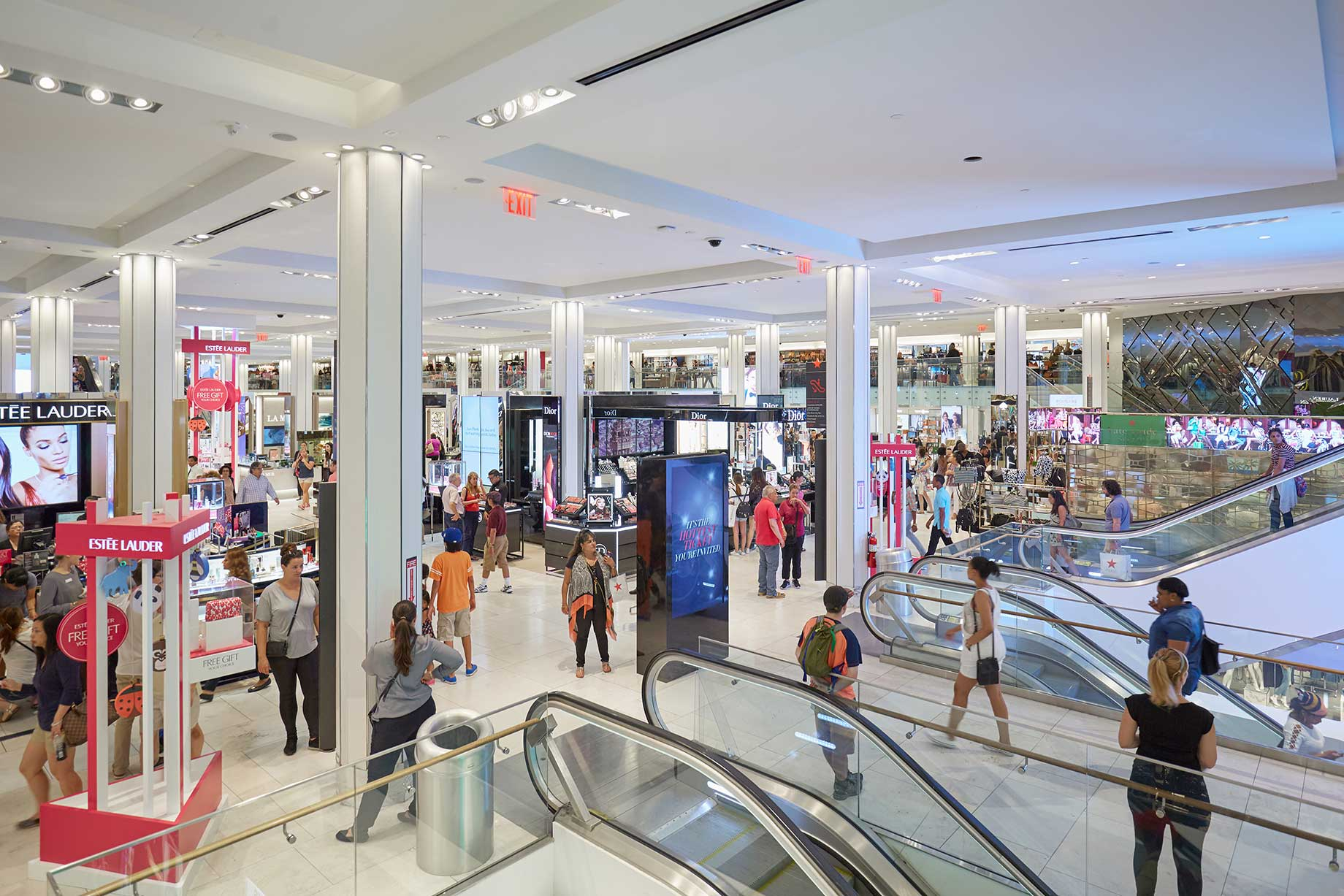 Designated stores will get additional services, such as personal shopping and styling; pickup desks for merchandise ordered o