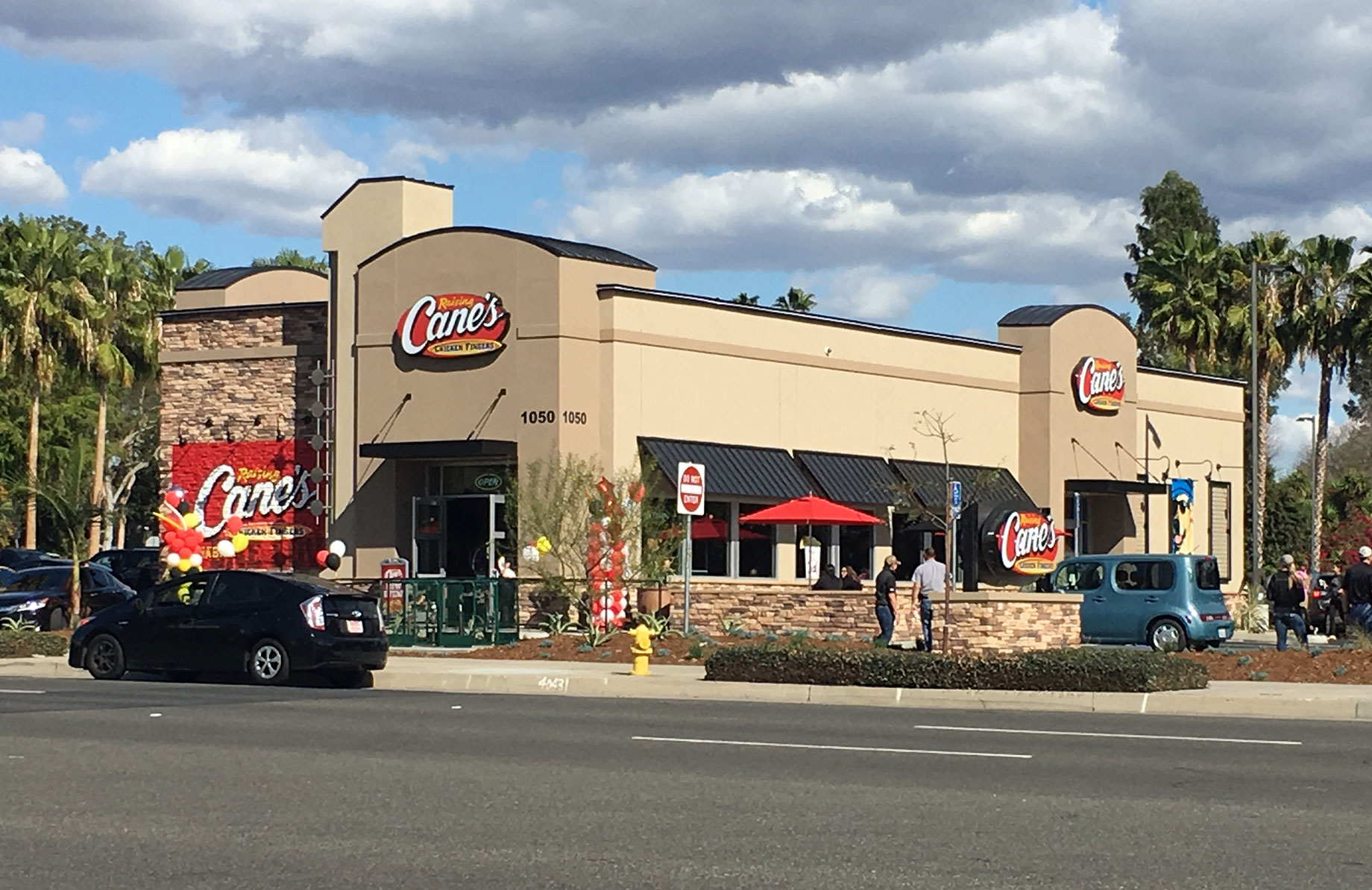 A Raising Cane's Chicken Fingers restaurant in Fontana, Calif.