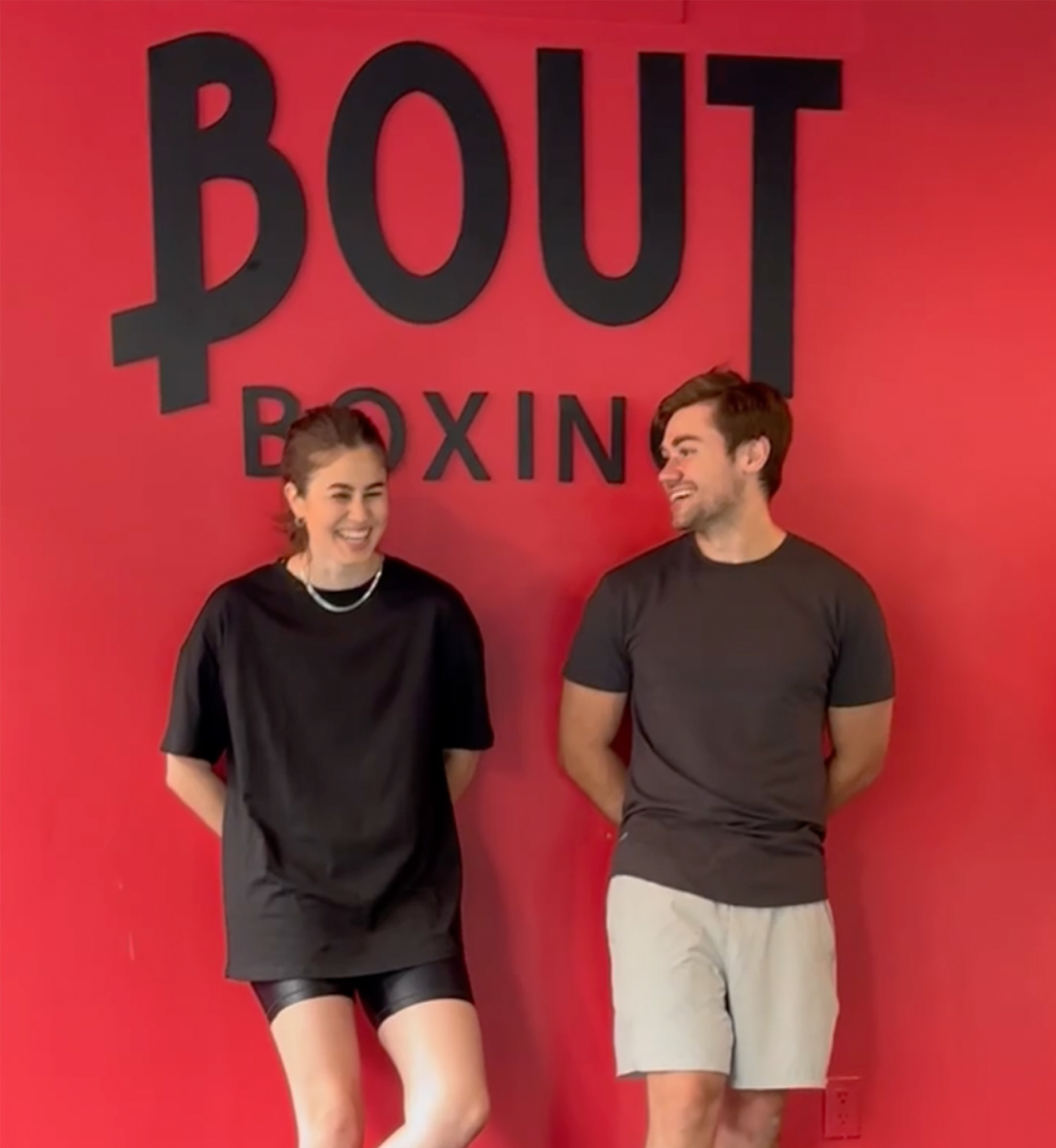 Bout Boxing owners Nell and Alek Kucich. The siblings launched the boutique fitness brand’s first location in Roslyn, New Yor