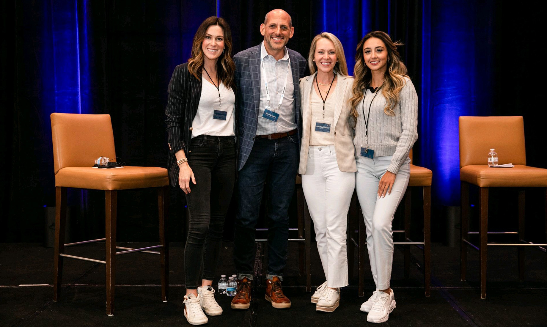 Bil Ingraham with Centennial colleagues Mindy Rohr, DeeDee Shashy and Shannon Vazquez on a social media panel at a company co