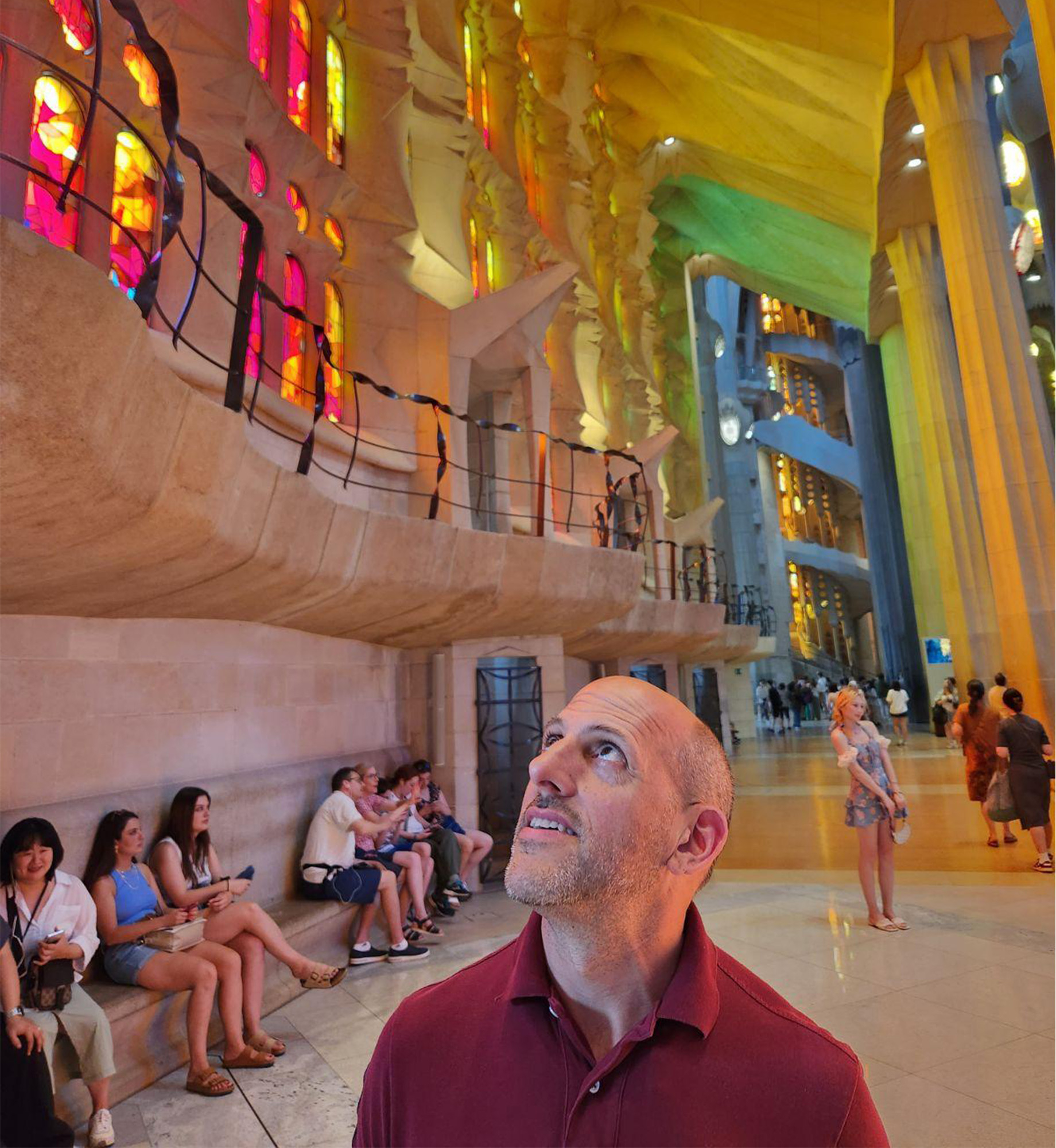 Ingraham is awed by architectural marvel Sagrada Familia in Barcelona.