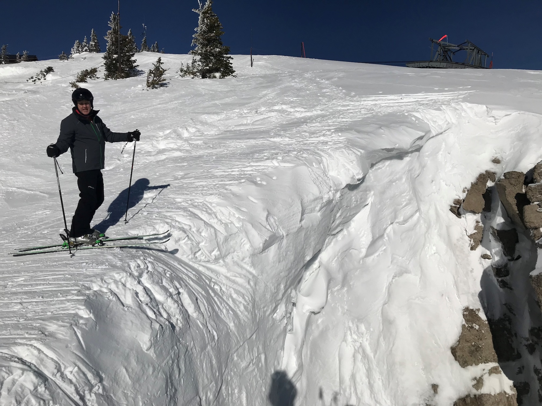 Cushman & Wakefield’s John Crombie prepares to take the plunge in Jackson Hole, Wyoming.