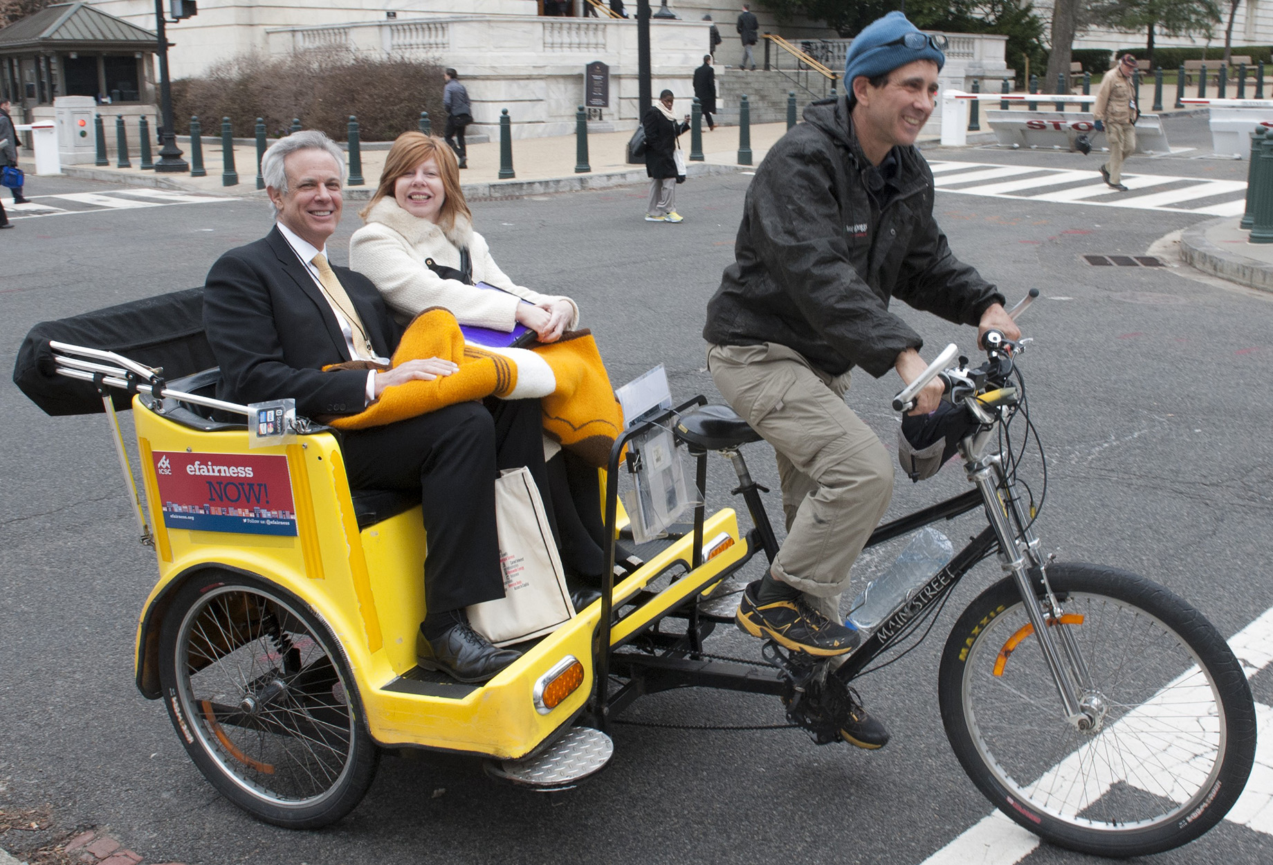 Laird in Washington, D.C., with Rappaport’s Gary Rappaport in 2015 to lobby for sales tax fairness.