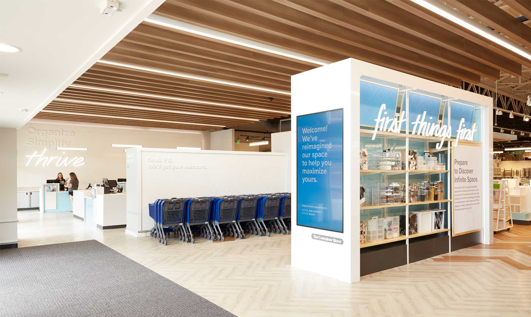 Redesigned entrance