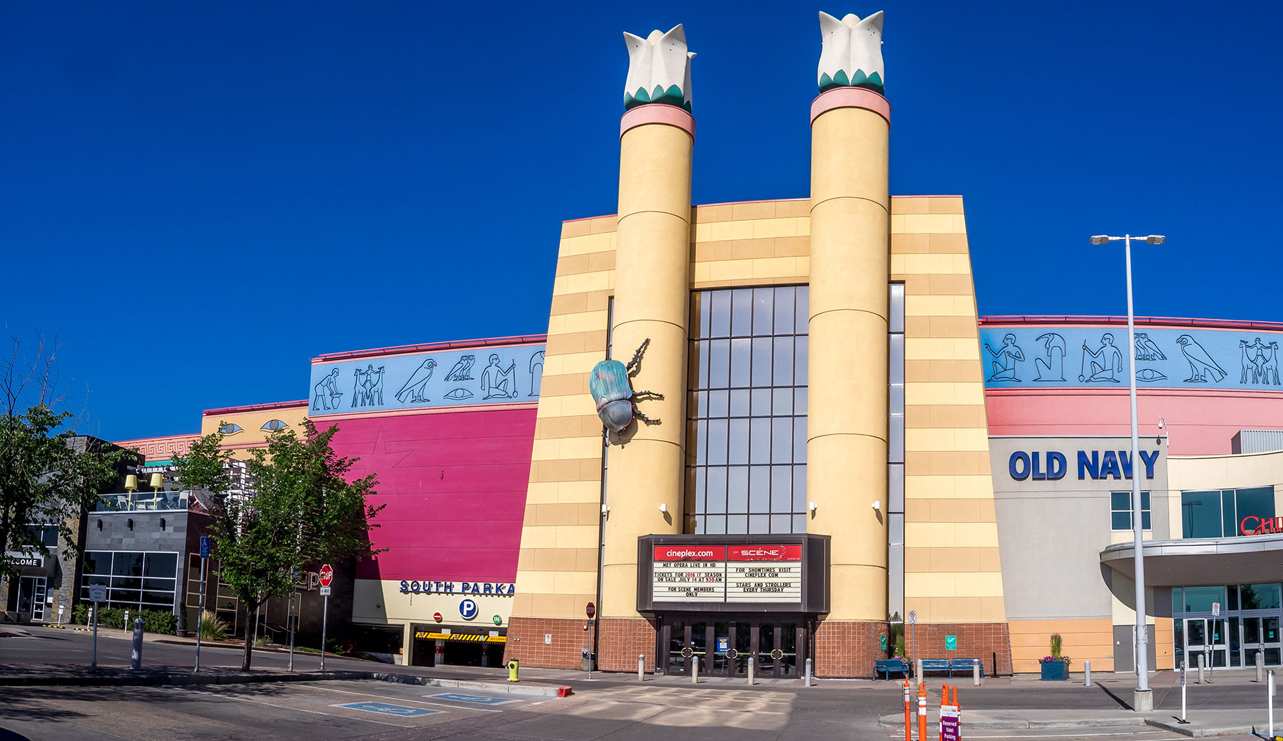 Most of the entertainment space at retail centers is occupied by theaters
