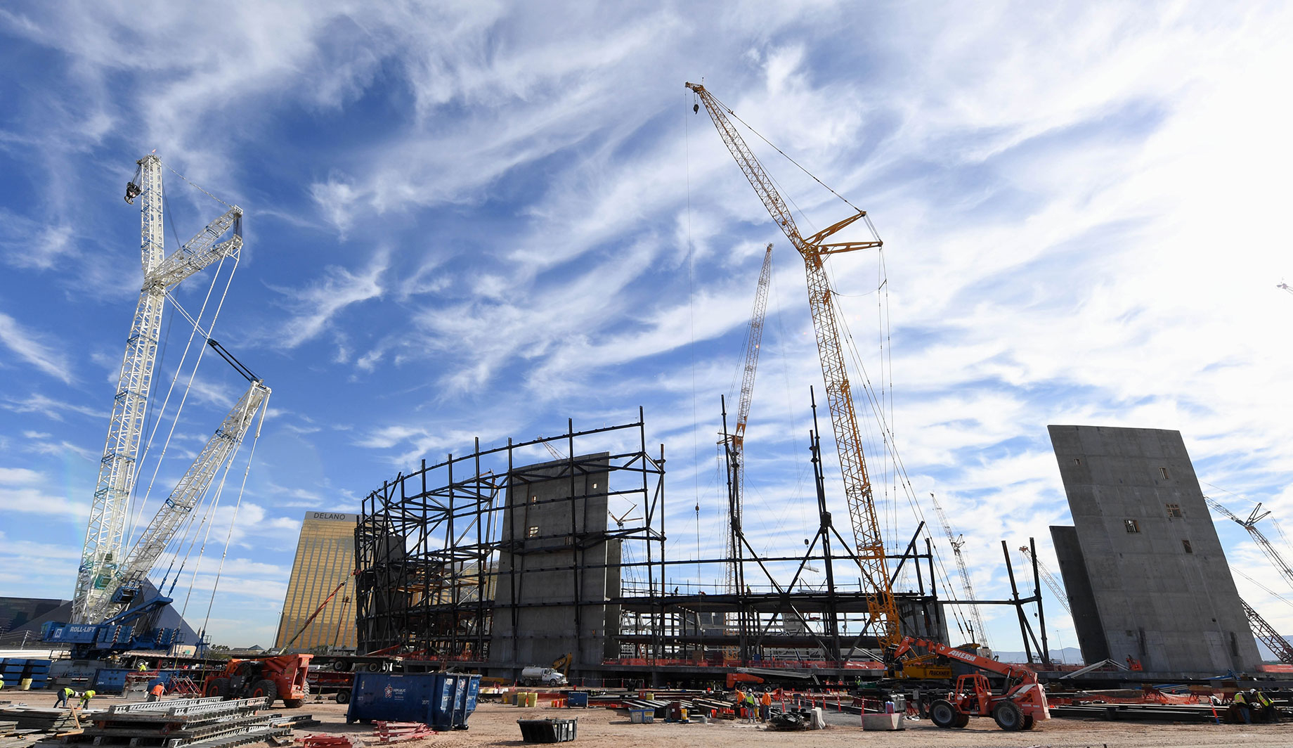 The 65,000-square-foot Raiders stadium is scheduled to open next year