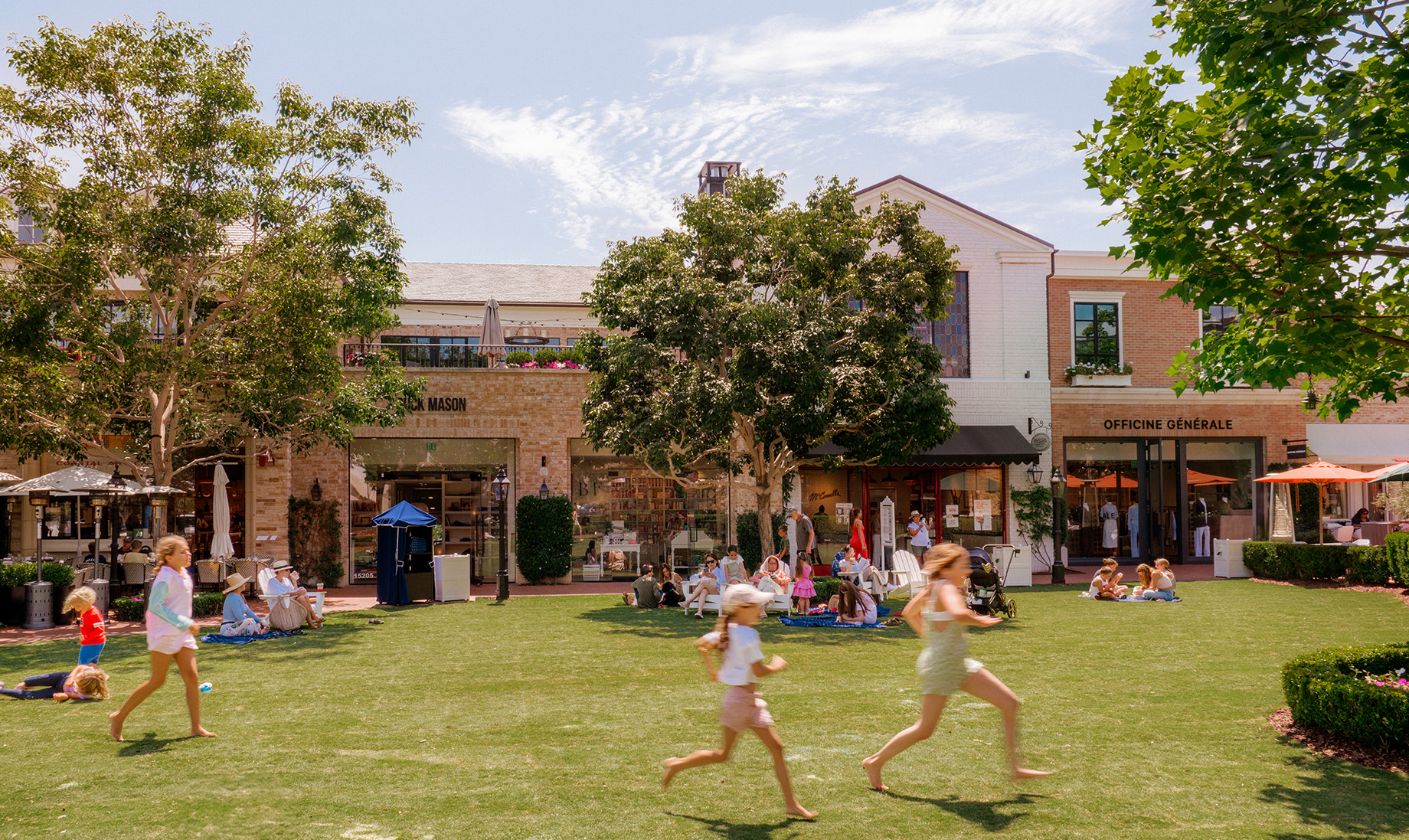 Palisades Village in Los Angeles, pictured here in 2024, was severely damaged by last year’s Palisades fire. It is set to reo
