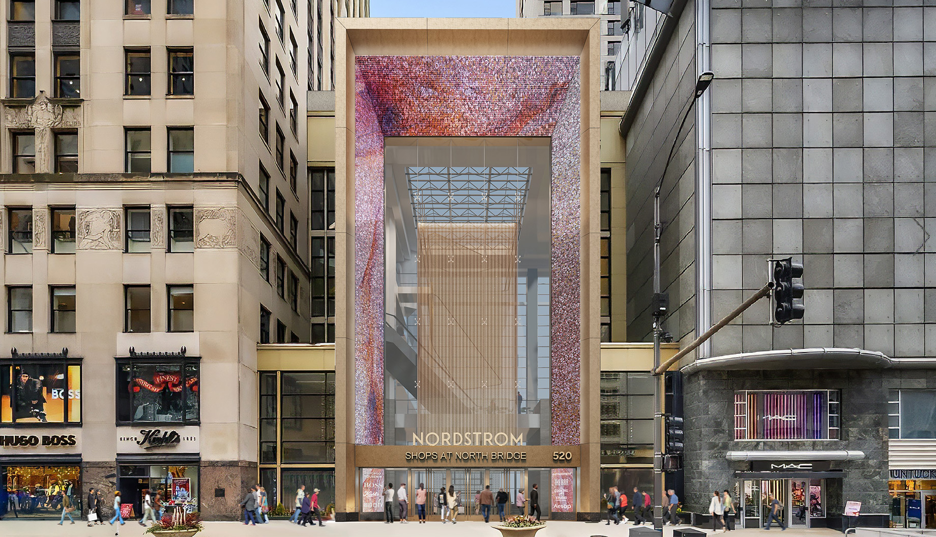 Pacific Life owns the 670,000-square-foot Shops at North Bridge in Chicago. Its repositioning includes a transformation of th