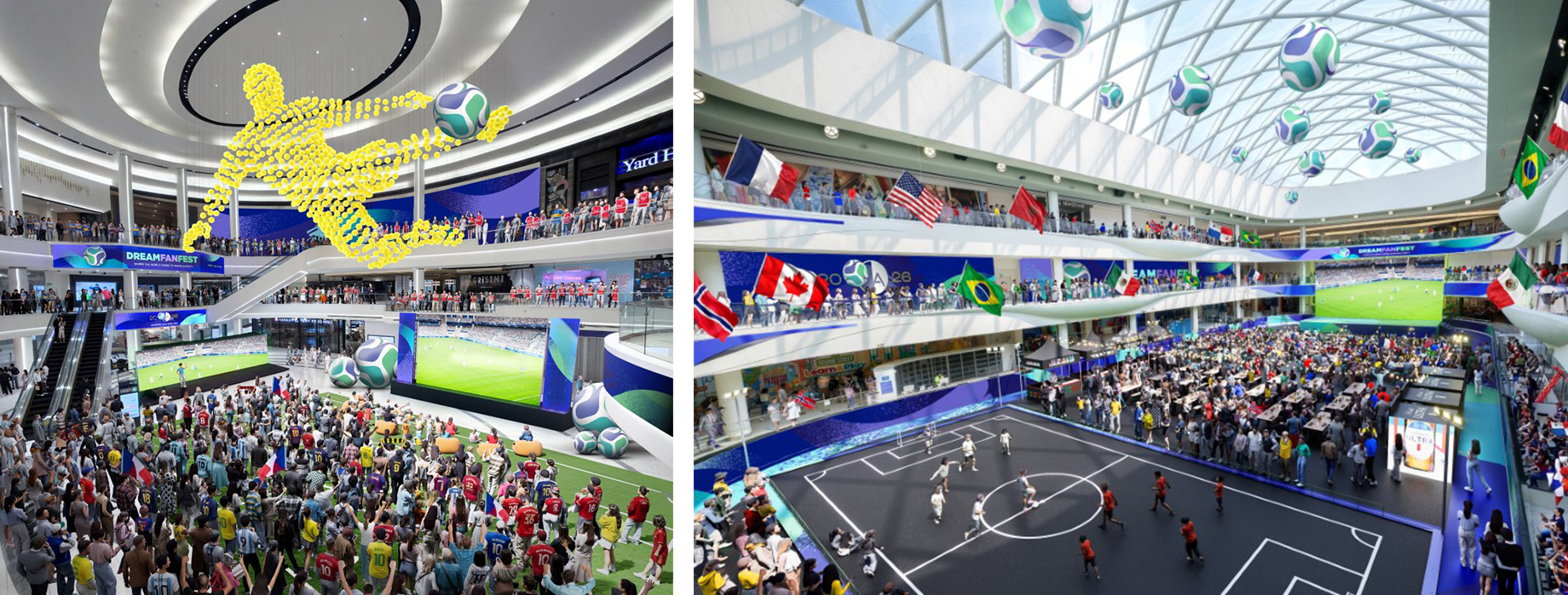 Dream Fan Fest at American Dream in East Rutherford, New Jersey — a city that also will host multiple FIFA World Cup matches,