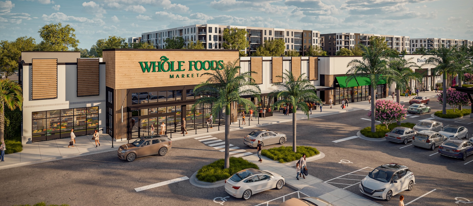 Whole Foods Market will anchor the 98-acre Sarasota Square mixed-use development in Sarasota, Florida.