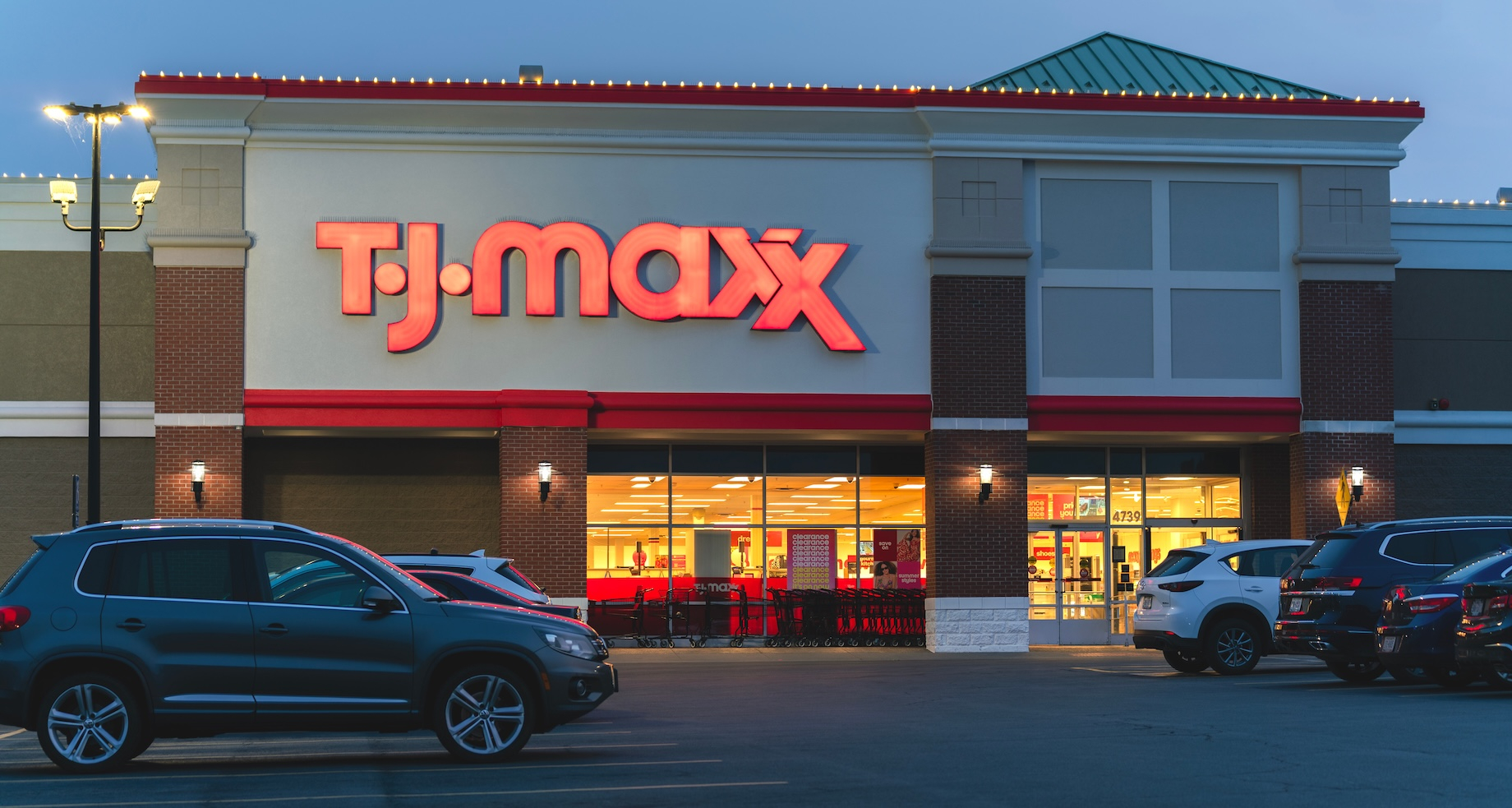 T.J.Maxx — the New Hartford, New York, location is pictured here on Aug. 4, 2025 — plans to open 146 stores globally, remodel