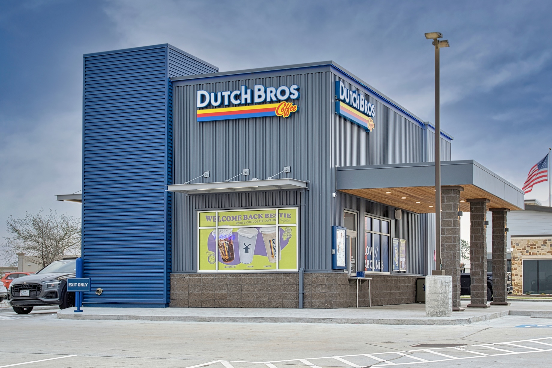 A Dutch Bros Coffee location in Houston in February 2023.