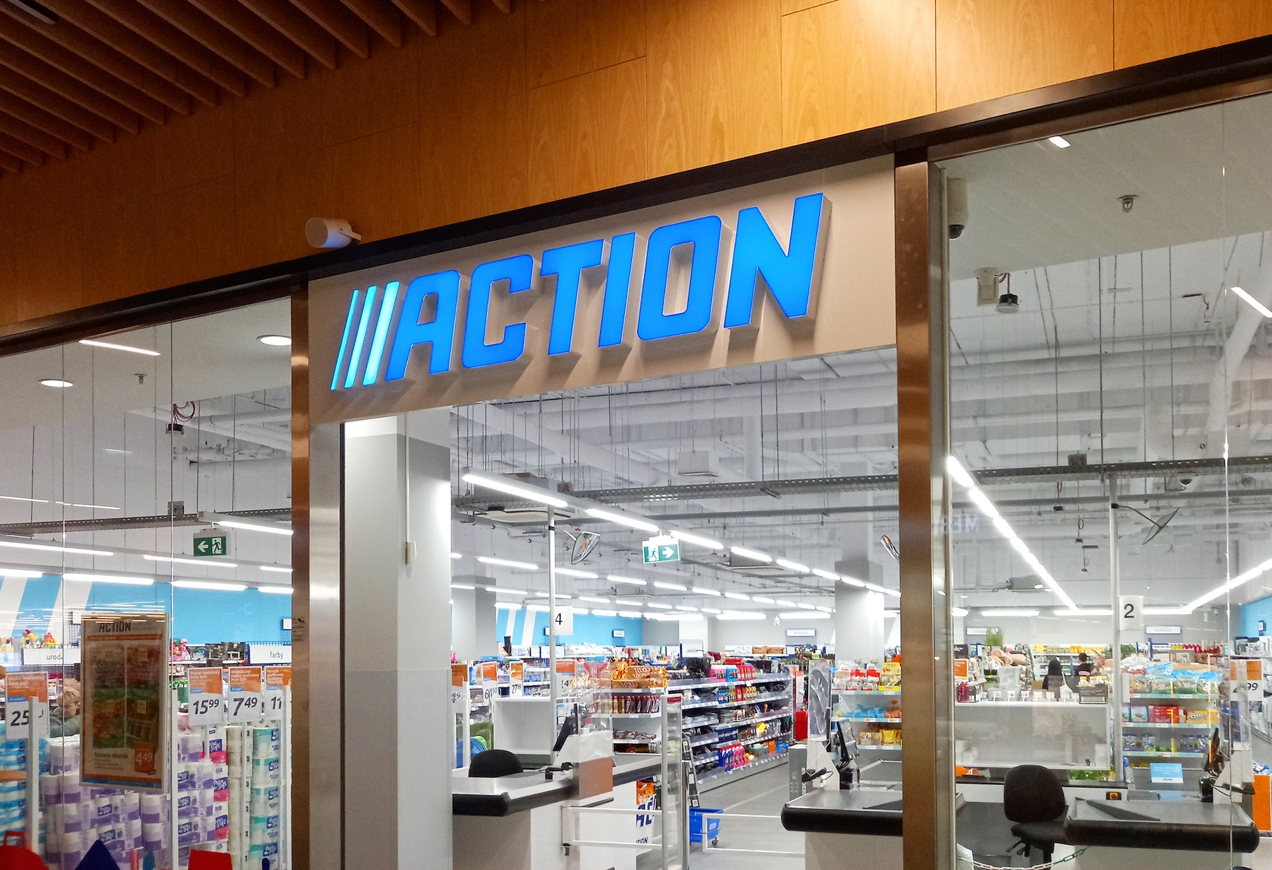 Action — pictured here in a Poznan, Poland, mall on March 21, 2024 — plans to open 100 U.S. locations by 2030.