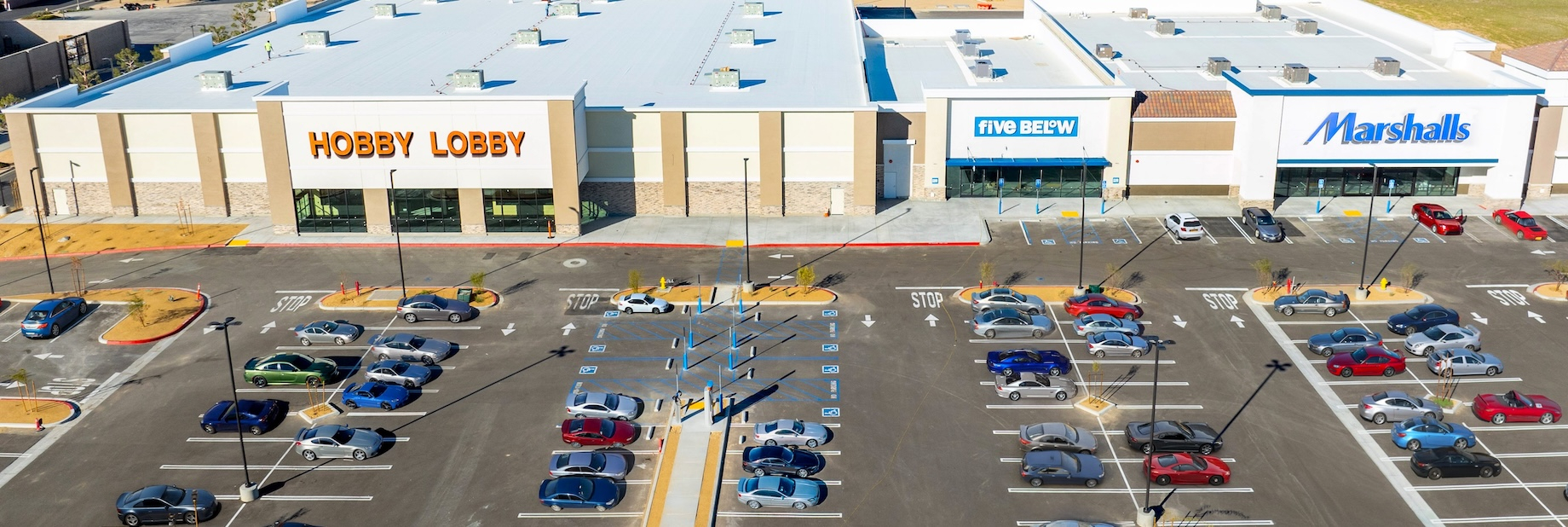 Growth markets and big-box anchors illustrate the cycle of ground-up retail development now underway. Northeast of Los Angele