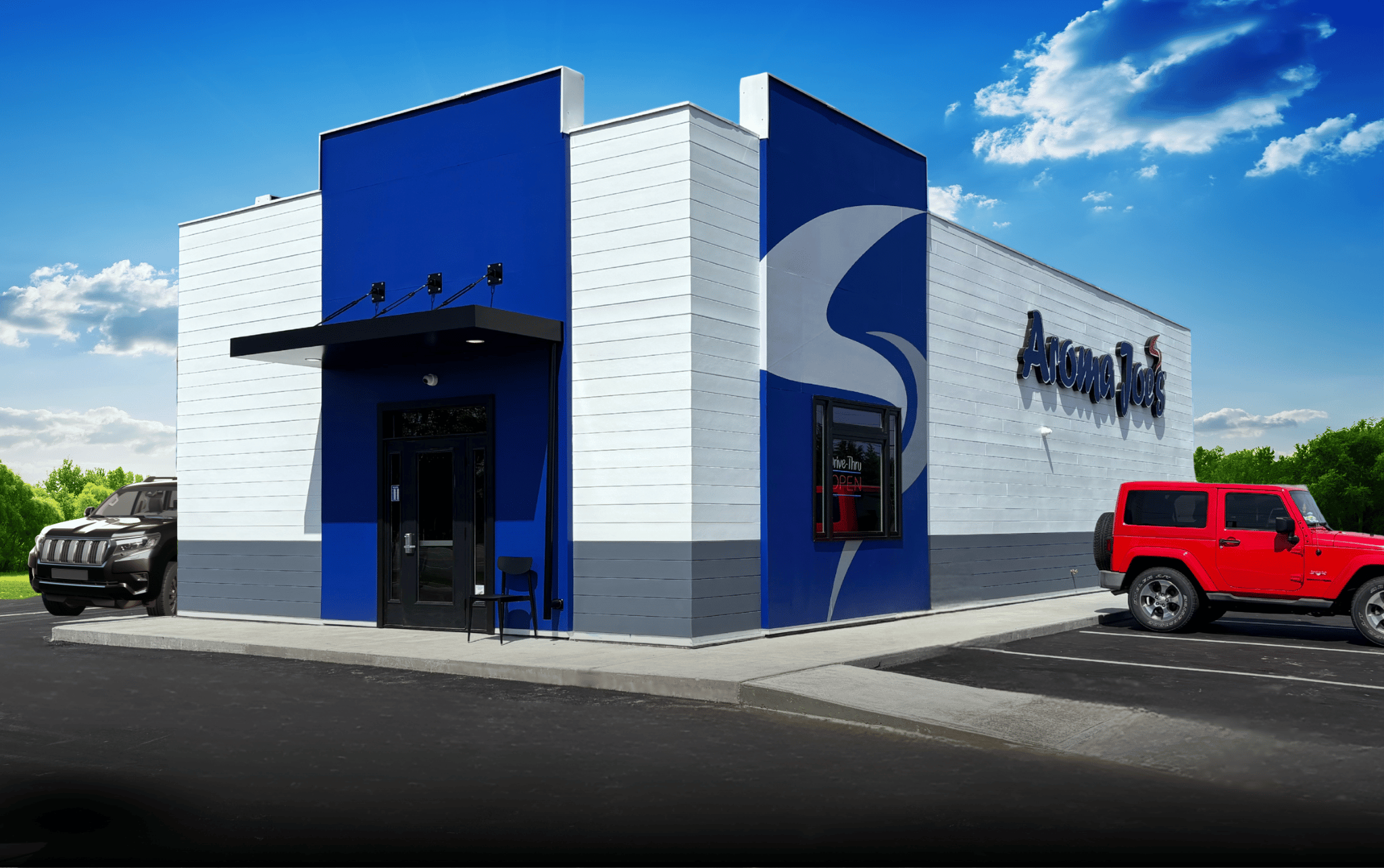 The first Aroma Joe’s using a new prototype opened in Bangor, Maine, in June.