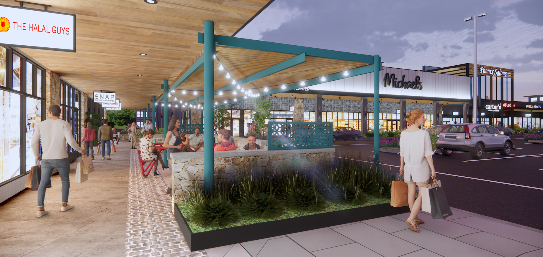 The 174,000-square-foot Bala Cynwyd Shopping Center is getting an $8 million refresh: upgraded facades, gathering areas, 80 o