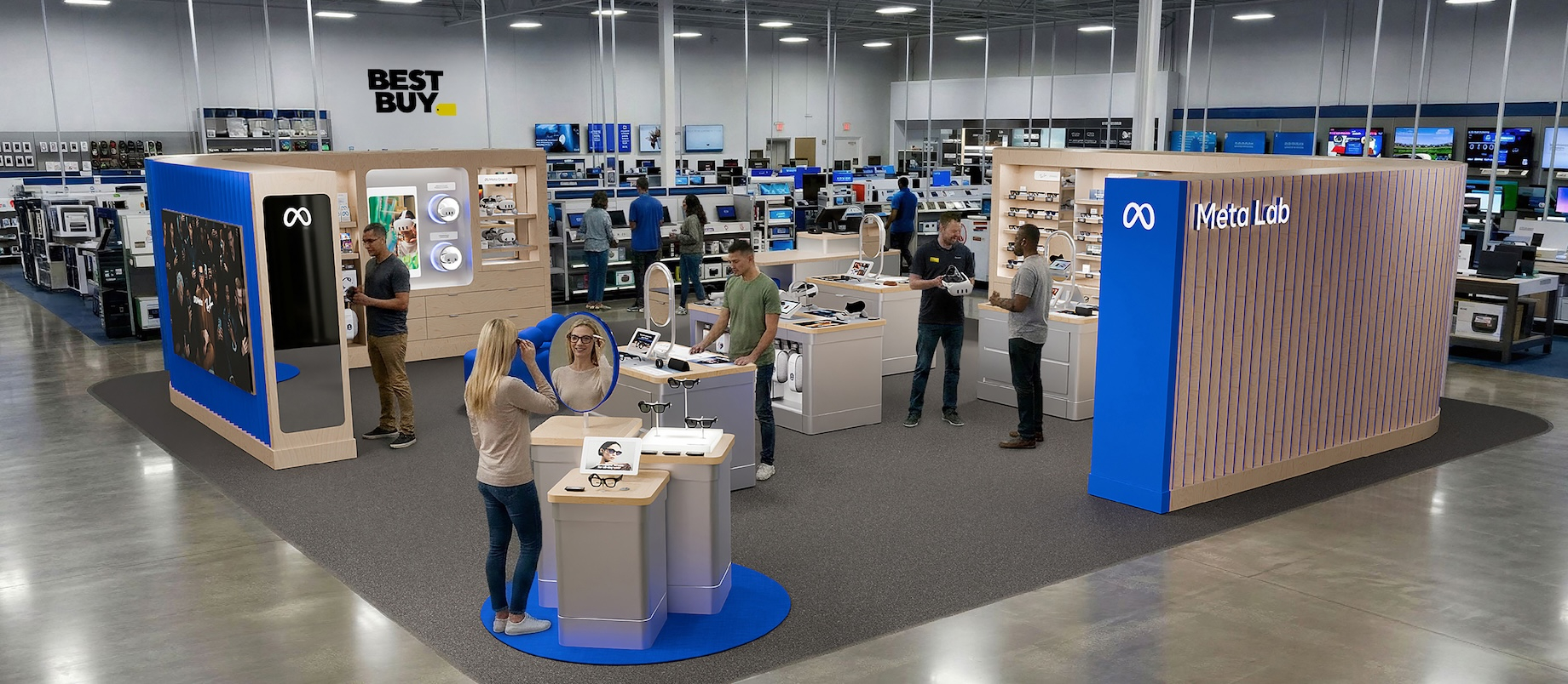 Each Meta Lab @ Best Buy shop will span 900 square feet.
