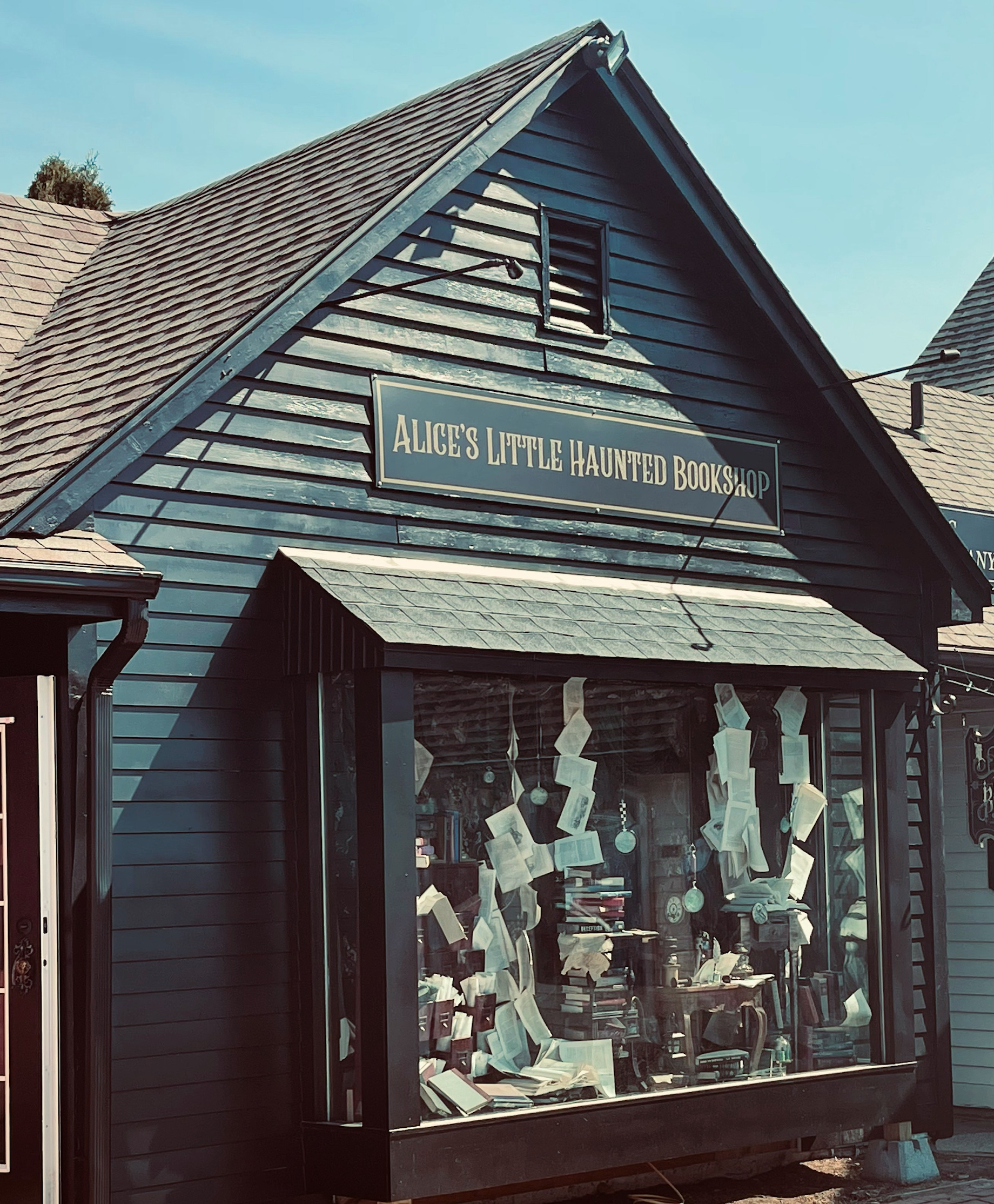 Alice’s Little Haunted Bookshop in Mystic, Connecticut’s Olde Mistick Village
