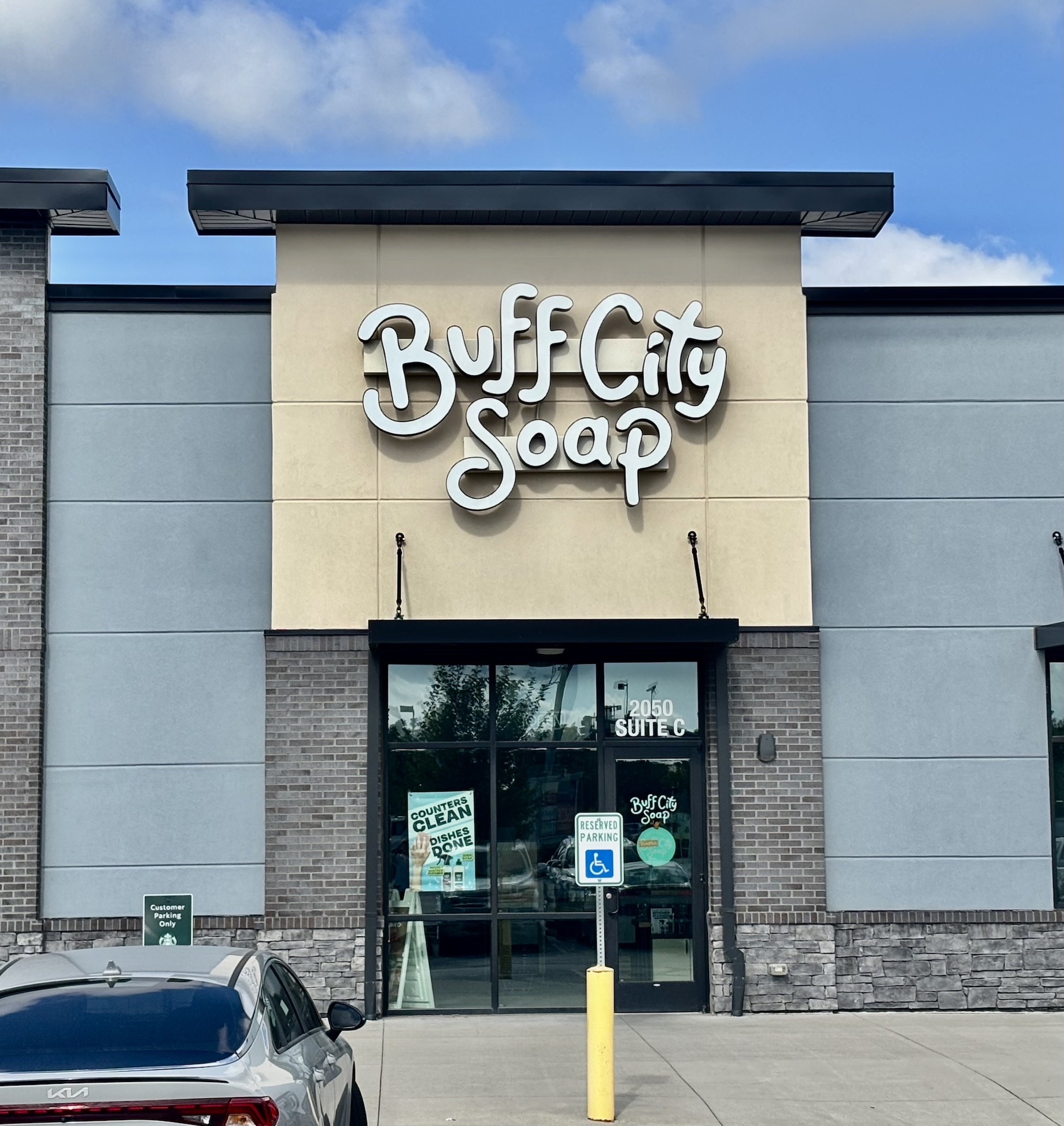 Buff City Soap began making plant-based soaps in 2013 and opened its first store a year later. Since Iaunching its franchise 