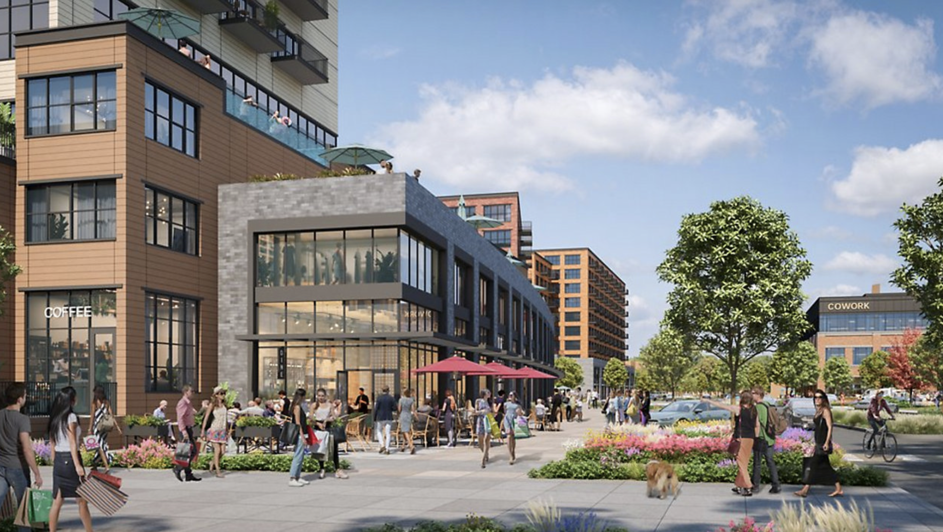 A 4.5 million-square-foot mixed-use development will rise at the former Chesterfield Mall in suburban St. Louis.