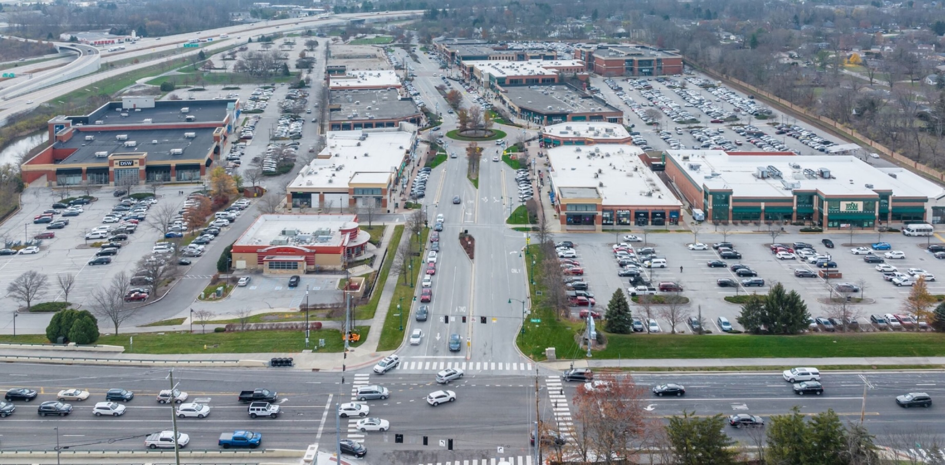 Clay Terrace in Carmel, Indiana, spans 493,000 square feet.