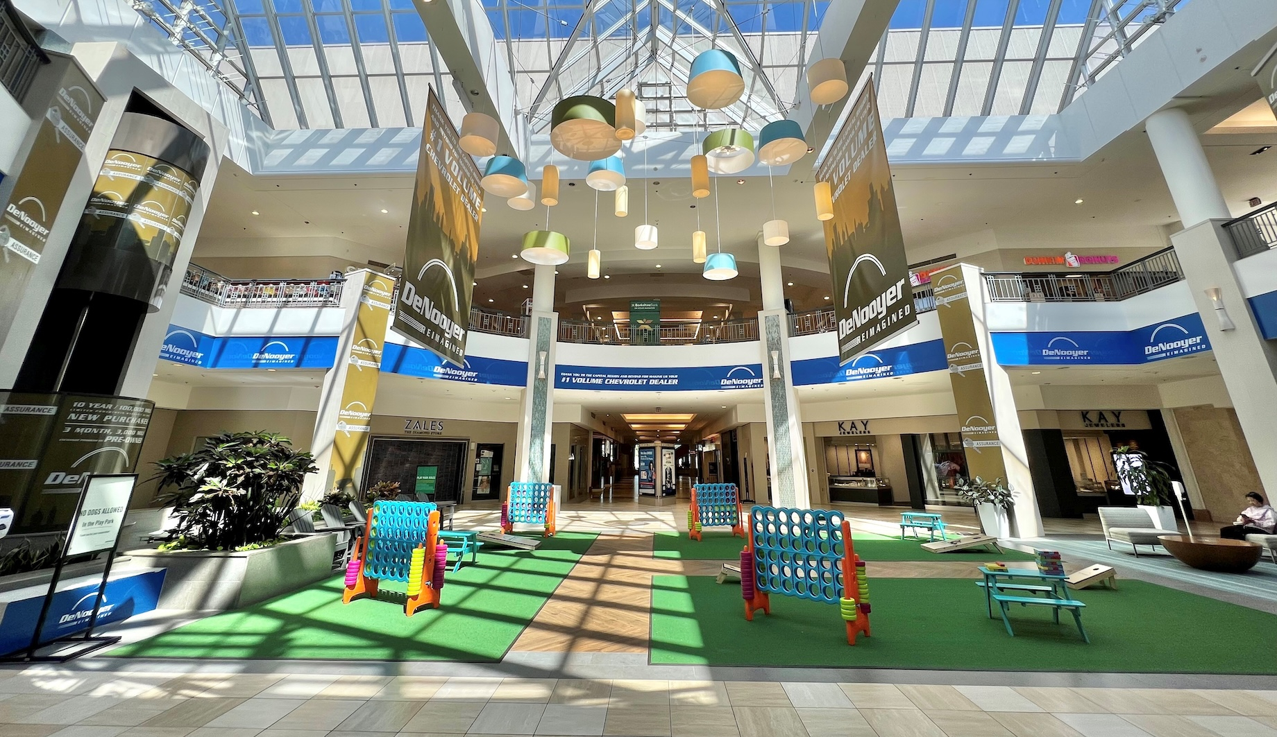 DeNooyer Chevrolet sponsored a family-friendly indoor play park at Colonie Center in Roessleville, New York.