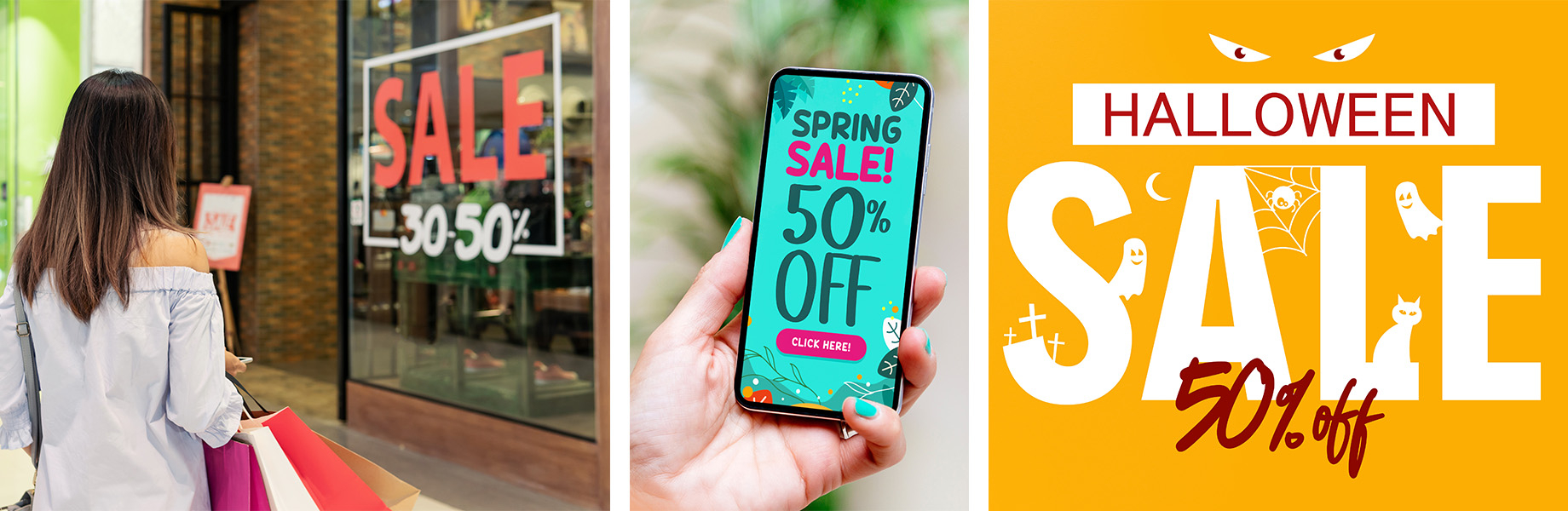 Retailers regularly promote sales, discounts and limited-time offers across a range of channels, creating a steady stream of 