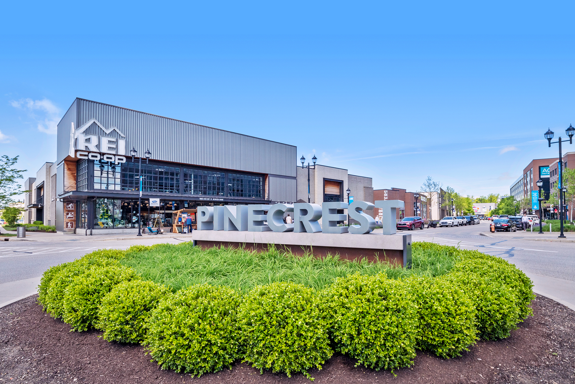 Pinecrest tenants include REI, Williams Sonoma, Pottery Barn, Nike, Silverspot Cinema, Pinstripes, Shake Shack and Firebirds 