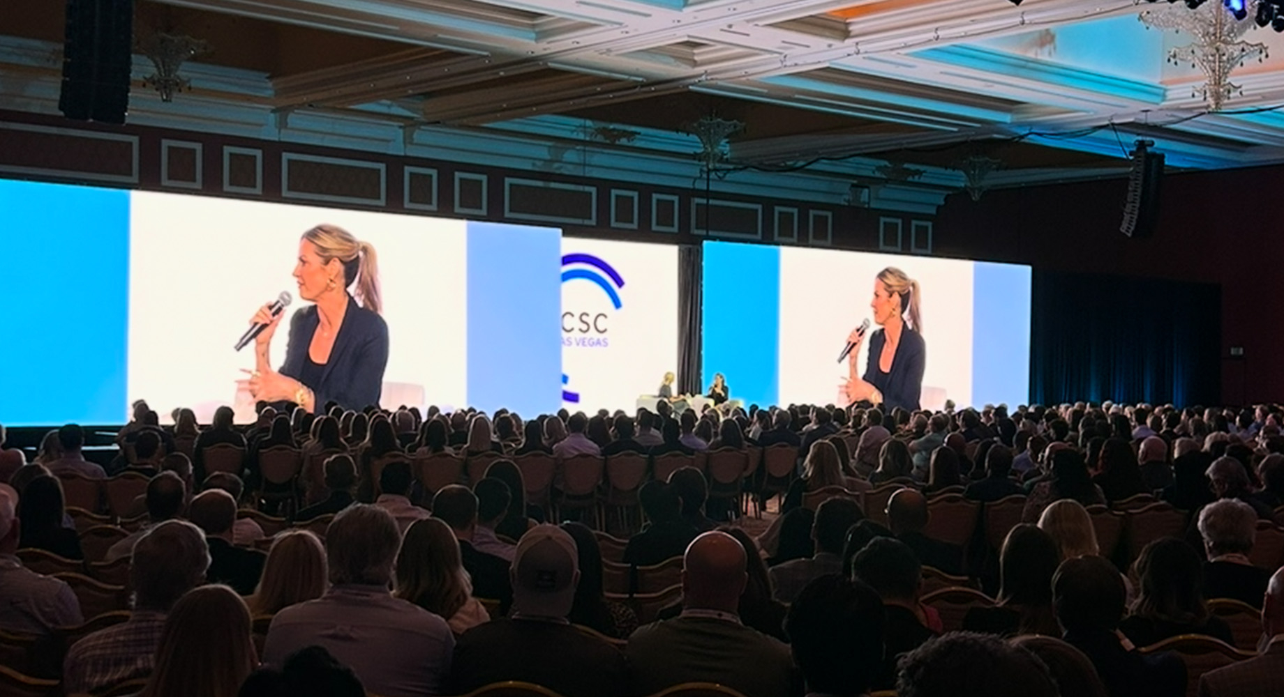 Sports broadcaster and entrepreneur Erin Andrews in conversation with ICSC COO Whitney Livingston