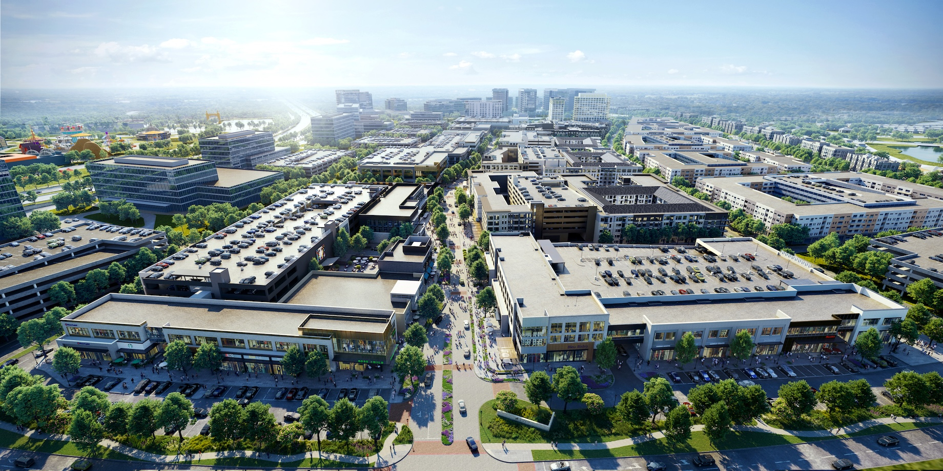 Fields West’s 350,000 square feet of retail and 325,000 square feet of office is 70% pre-leased.