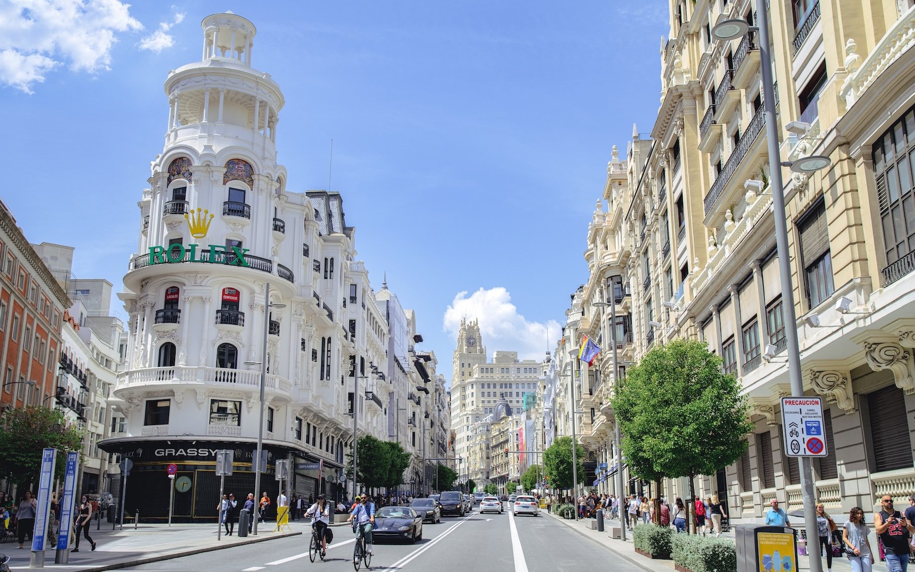 Madrid’s busy Gran Vía